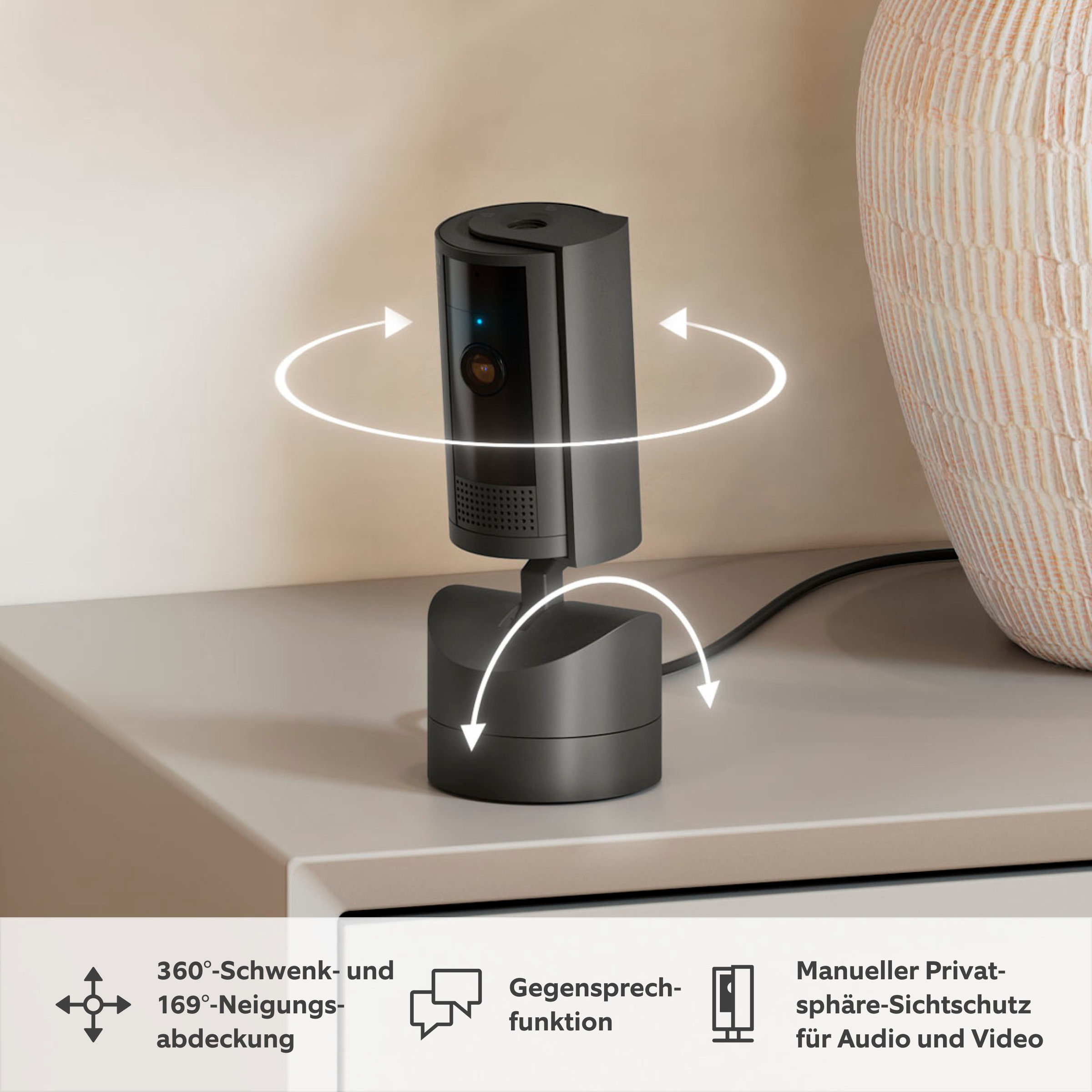 Ring Überwachungskamera »Pan-Tilt Indoor Camera«, Innenbereich