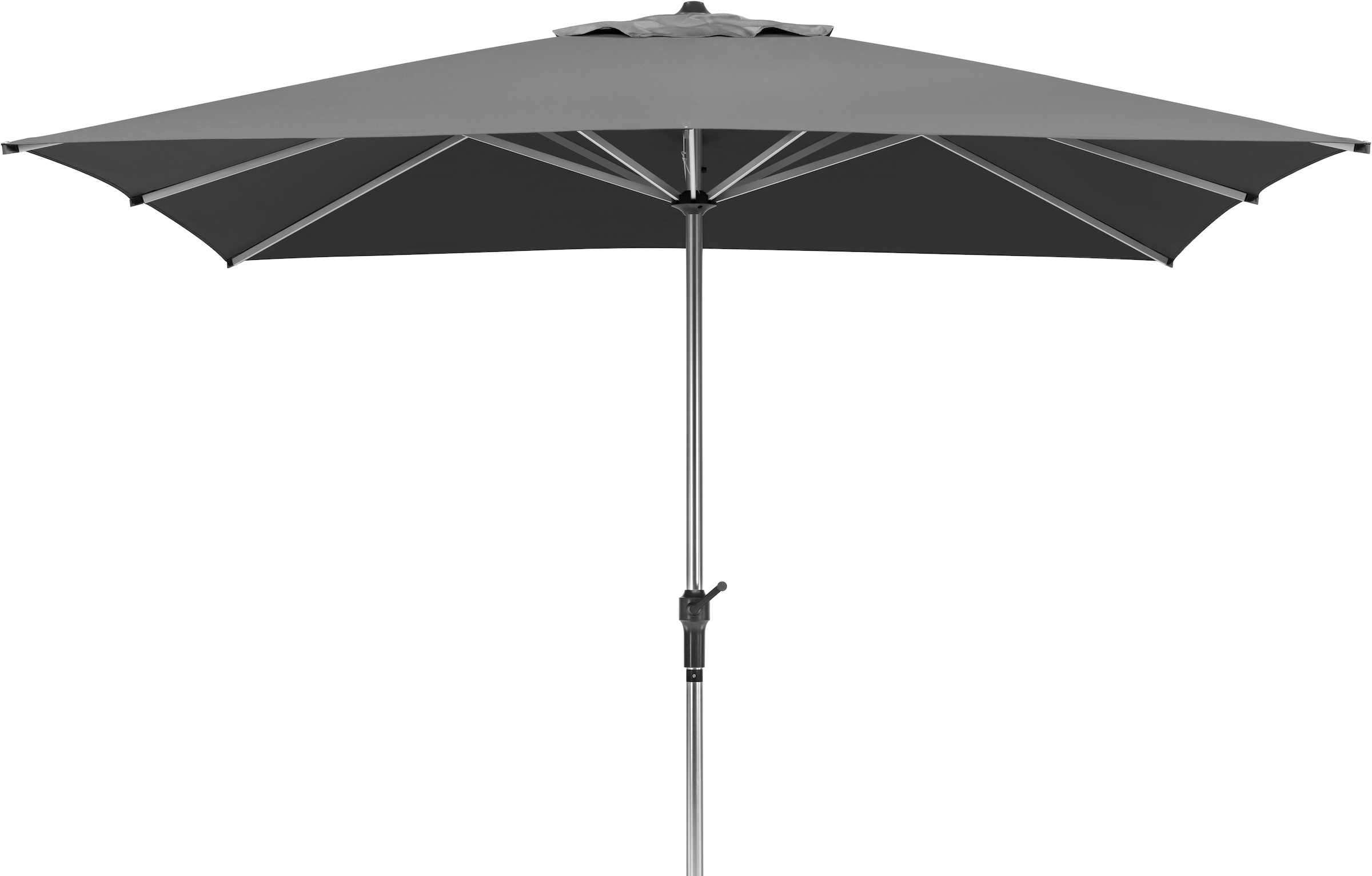 Marktschirm SCHNEIDER SCHIRME "Santorini 325x325 anthrazit", anthrazit, Obermaterial: 100% Polyester, Standschirme, Topseller