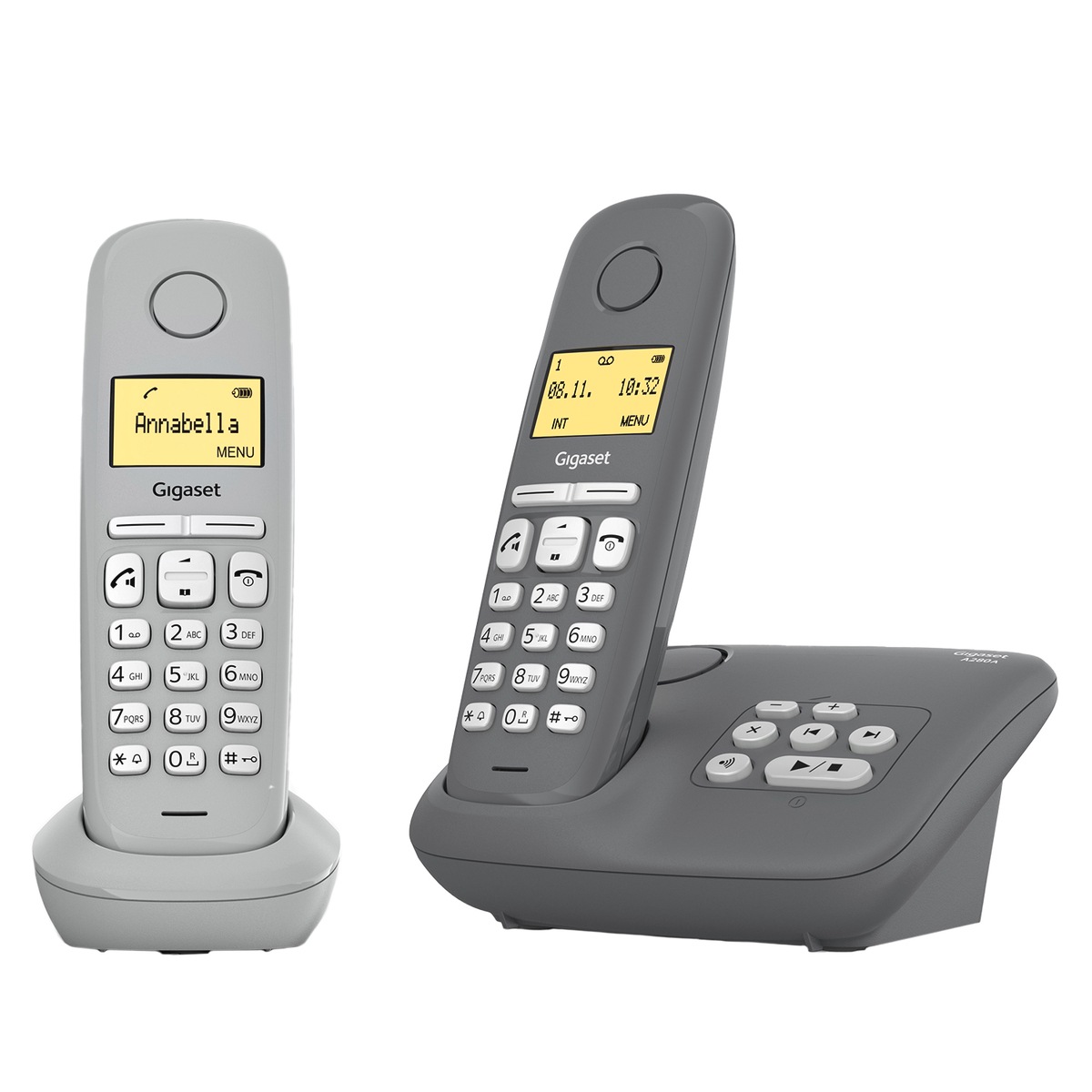 Gigaset Schnurloses DECTTelefon »A280A Duo«, (Mobilteile 2), mit