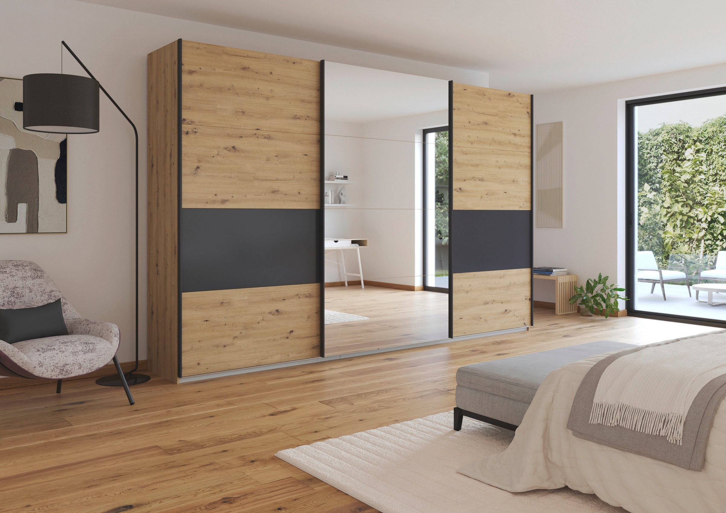 rauch Schwebetürenschrank "Kleiderschrank Schrank Garderobe CORTONA" inkl. günstig online kaufen