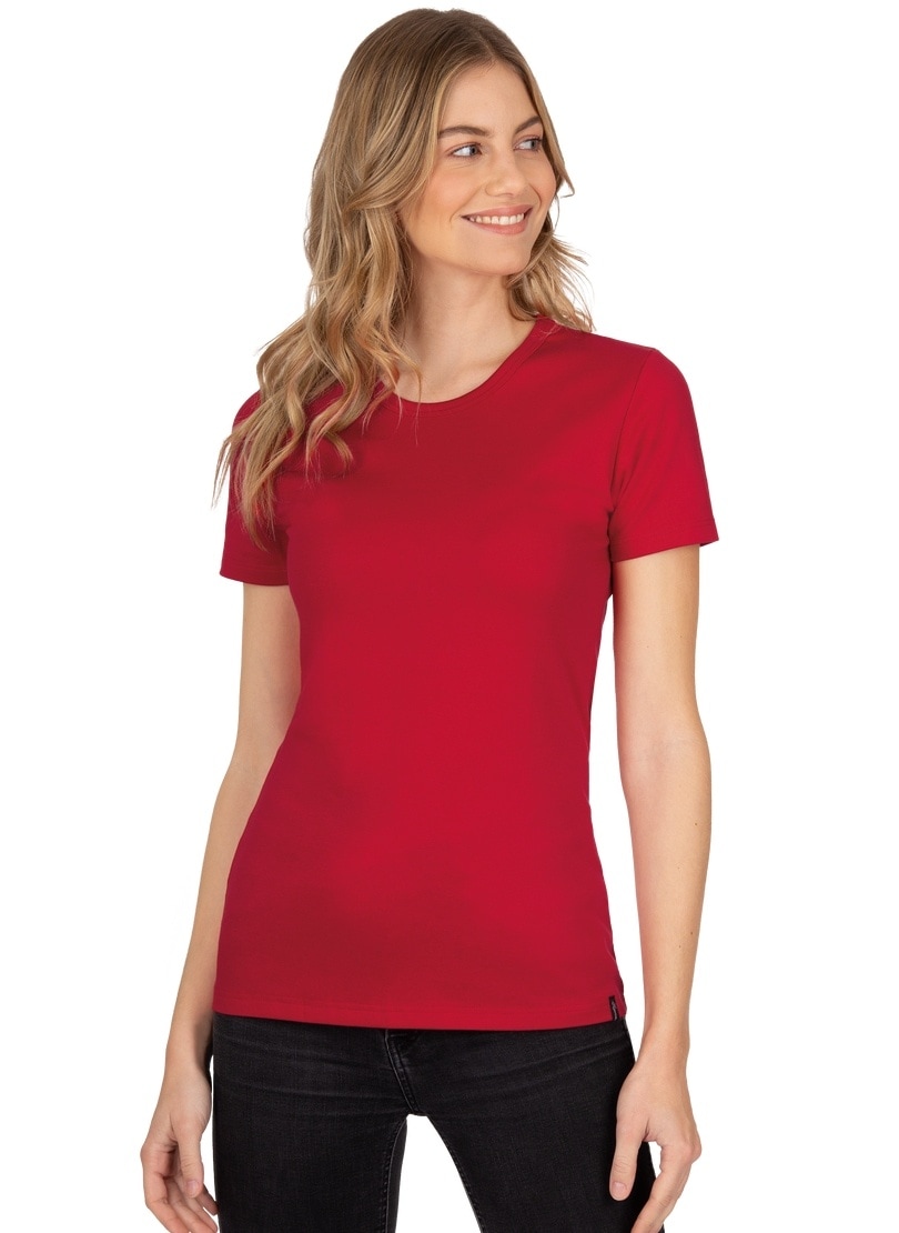 Trigema T-Shirt T-Shirt aus für | Baumwolle/Elastan« »TRIGEMA kaufen BAUR