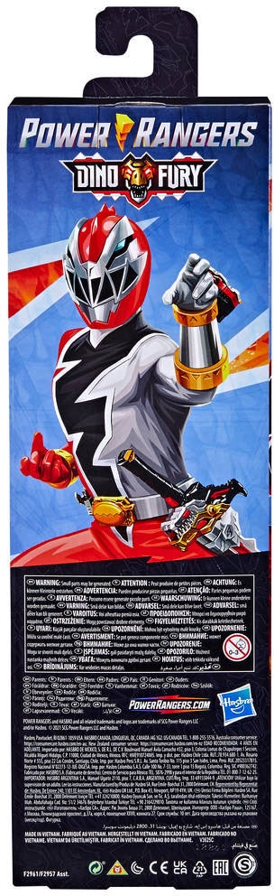 Hasbro Actionfigur »Power Rangers Dino Fury Roter Ranger, 30 cm«