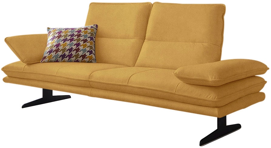 W.SCHILLIG 2,5-Sitzer "broadway, Designsofa mit tollem Sitzkomfort" Sitztiefenverstellung, Kopfteil- & Seitenteilverstellung, Breite 236cm