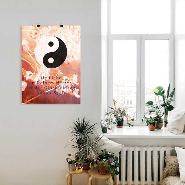 Artland Wandbild »Yin Yang Glockenklang«, Spirituelle Bilder, (1 St.), als  Alubild, Leinwandbild, Wandaufkleber oder Poster in versch. Größen kaufen |  BAUR