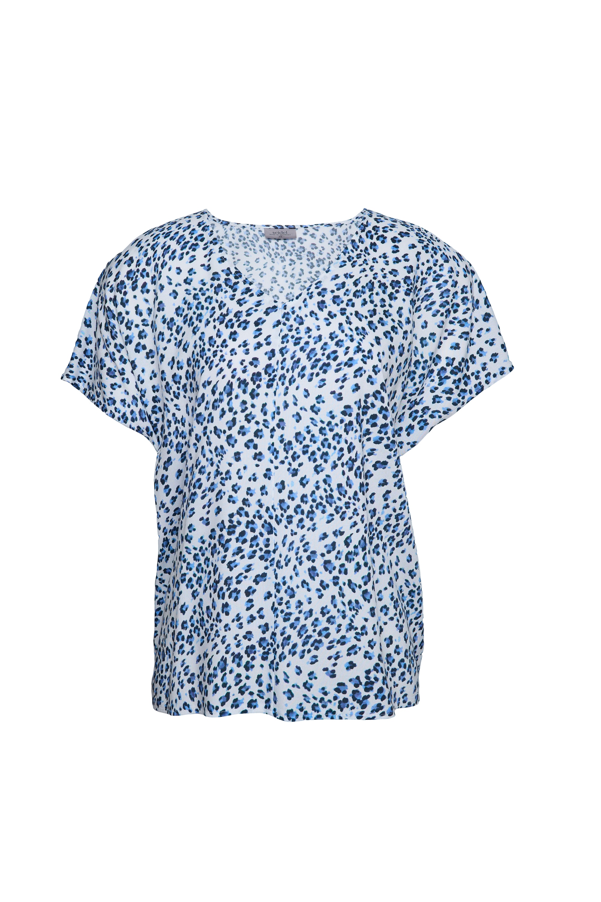 Seidel Moden Kurzarmbluse »Otto exclusiv« mit Minimalprint und V-Ausschnitt - MADE IN GERMANY