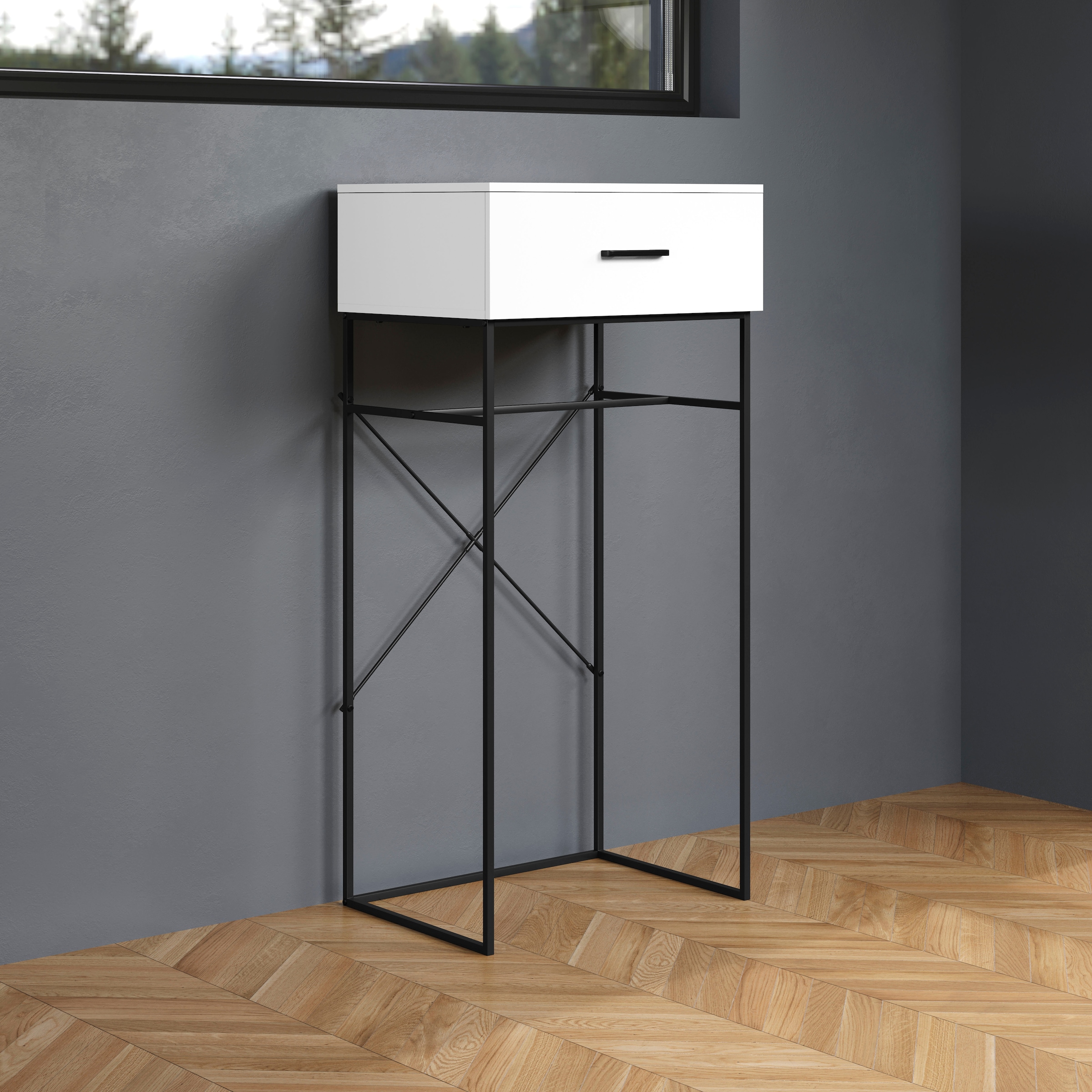 Home affaire Beistelltisch »Sterling« 1 Stk. tlg. Konsolentisch mit 1 Schublade - (B/T/H) 60/48/132 cm