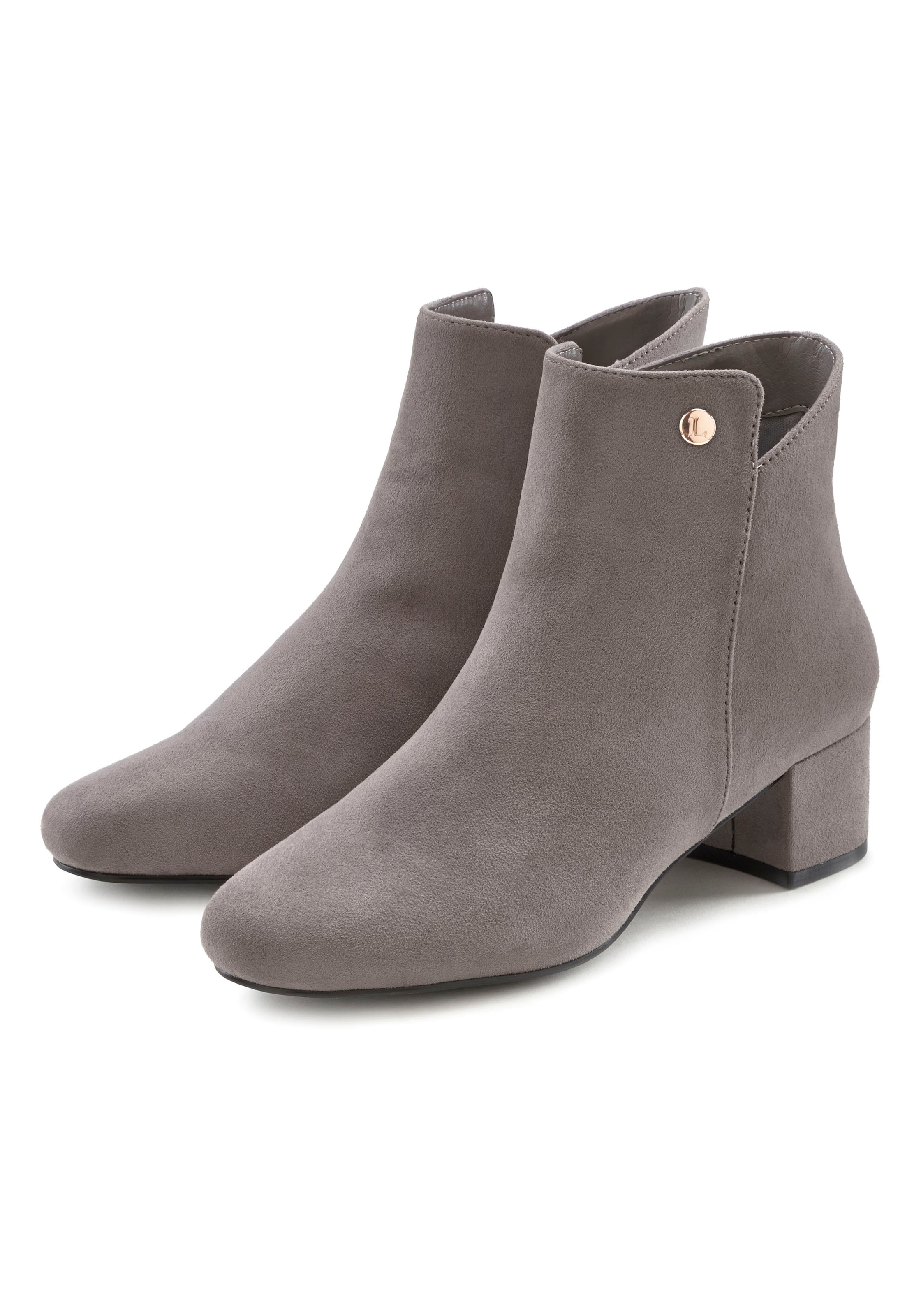 LASCANA Stiefelette "Herbststiefelette, Ankle Boots, Stiefel," mit bequemen Blockabsatz VEGAN