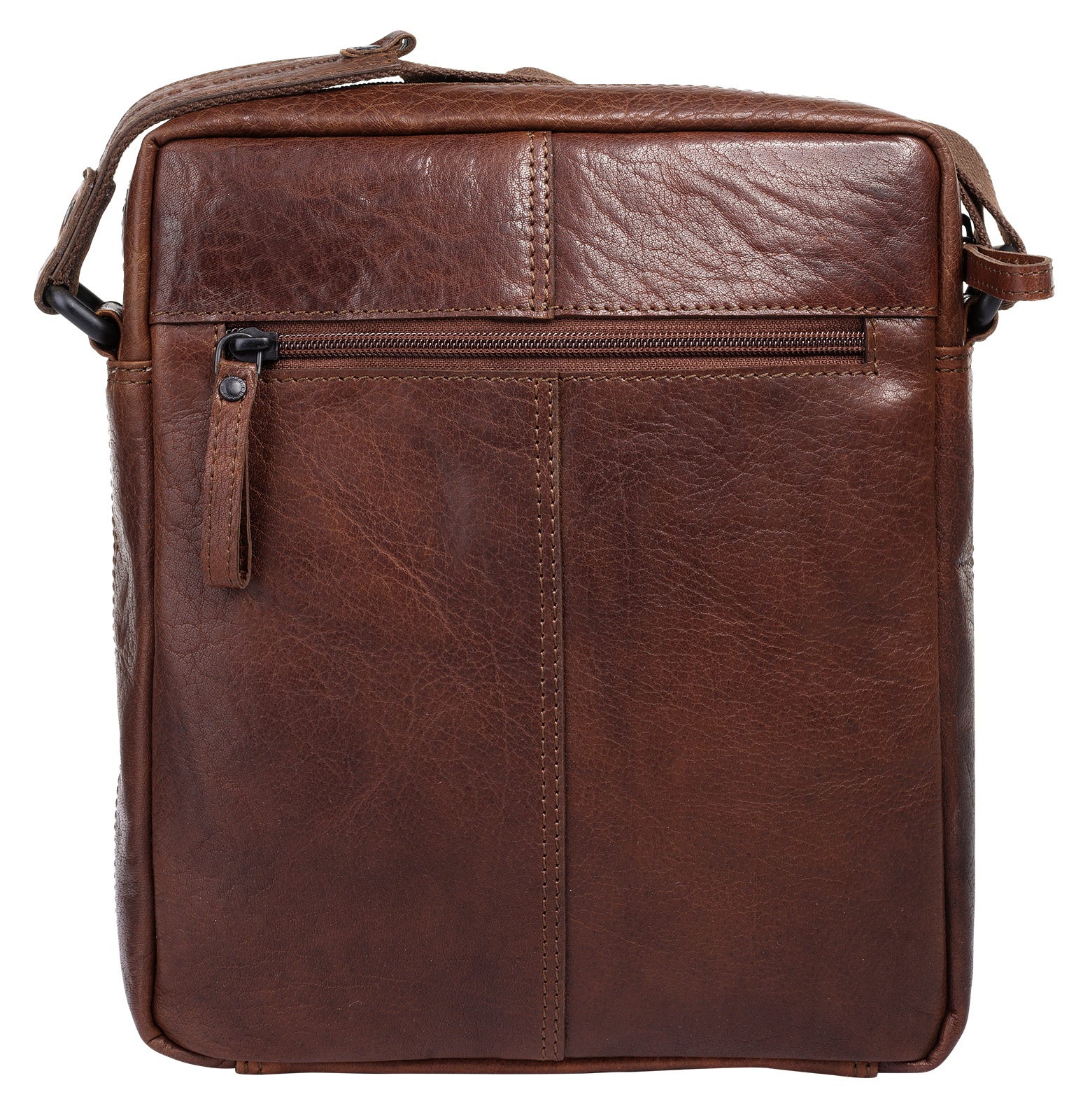 Umhängetasche SPIKES & SPARROW, Damen, Gr. B/H/T: 26cm x 21cm x 5cm onesize, braun (cognac), Leder, unifarben, Taschen Umhängetasche, echt Leder 2