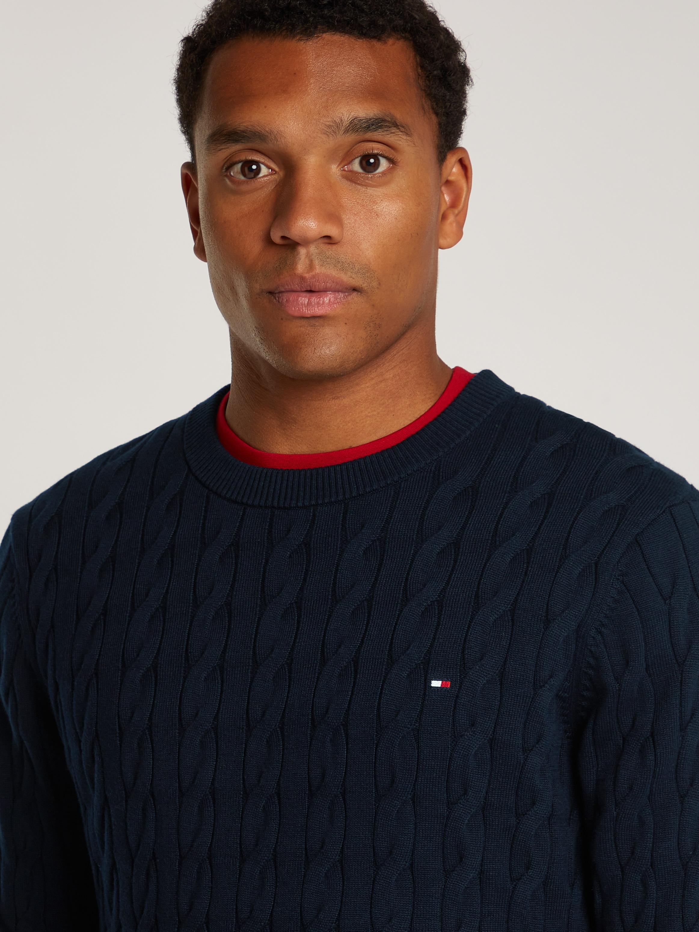 Tommy Hilfiger Strickpullover »CLASSIC CABLE CREW NECK«