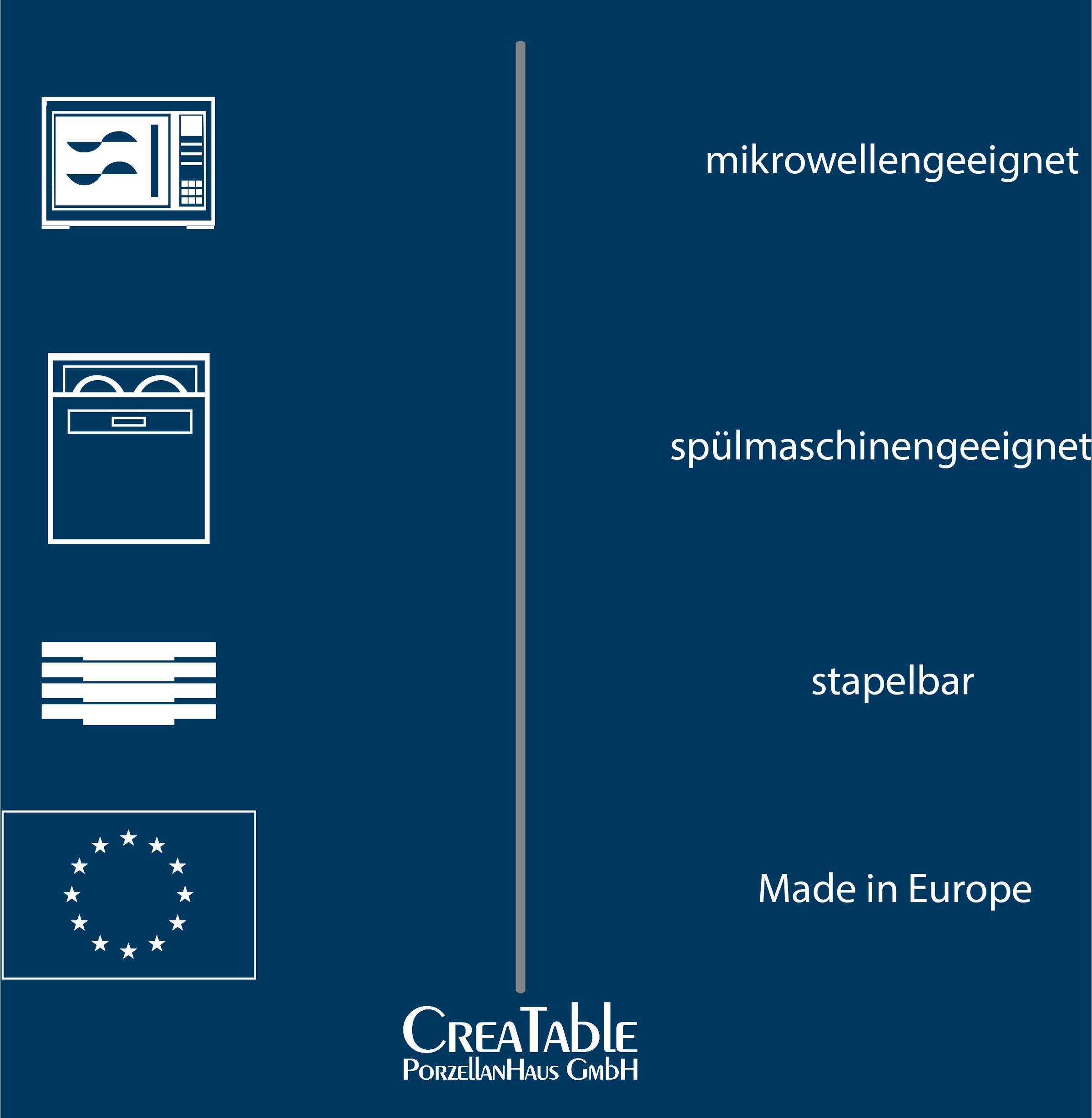 CreaTable Kombiservice »Geschirr-Set Sofia«, (Set, 8 tlg., Kaffeeservice und Tafelservice im Set, für 2 Personen), Service, klassisch elegantes Relief, 8 Teile, für 2 Personen