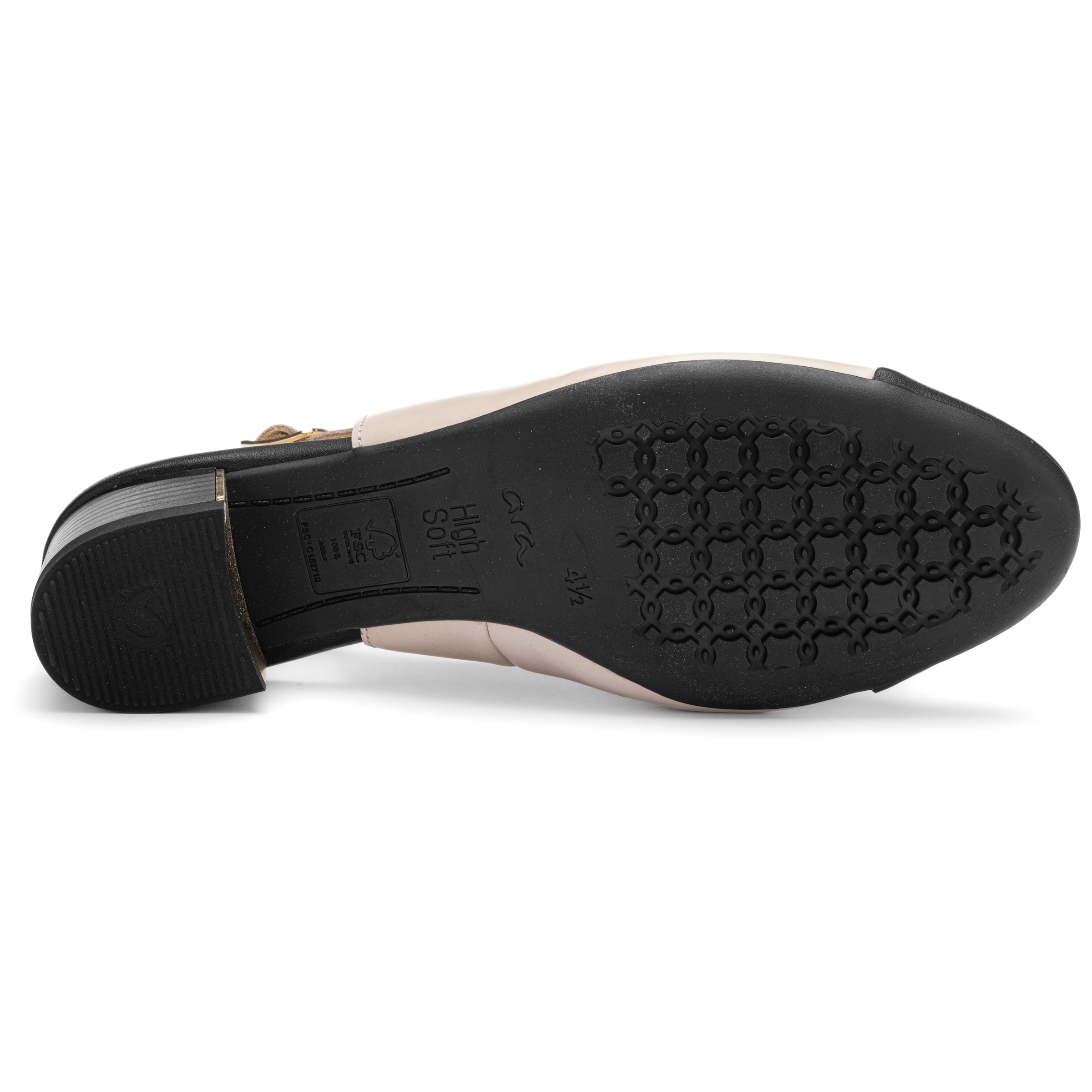 Ara Slingpumps »NIZZA«  , Blockabsatz, Festtagsschuh, Abendschuh, Kontrastbesatz, Weite H