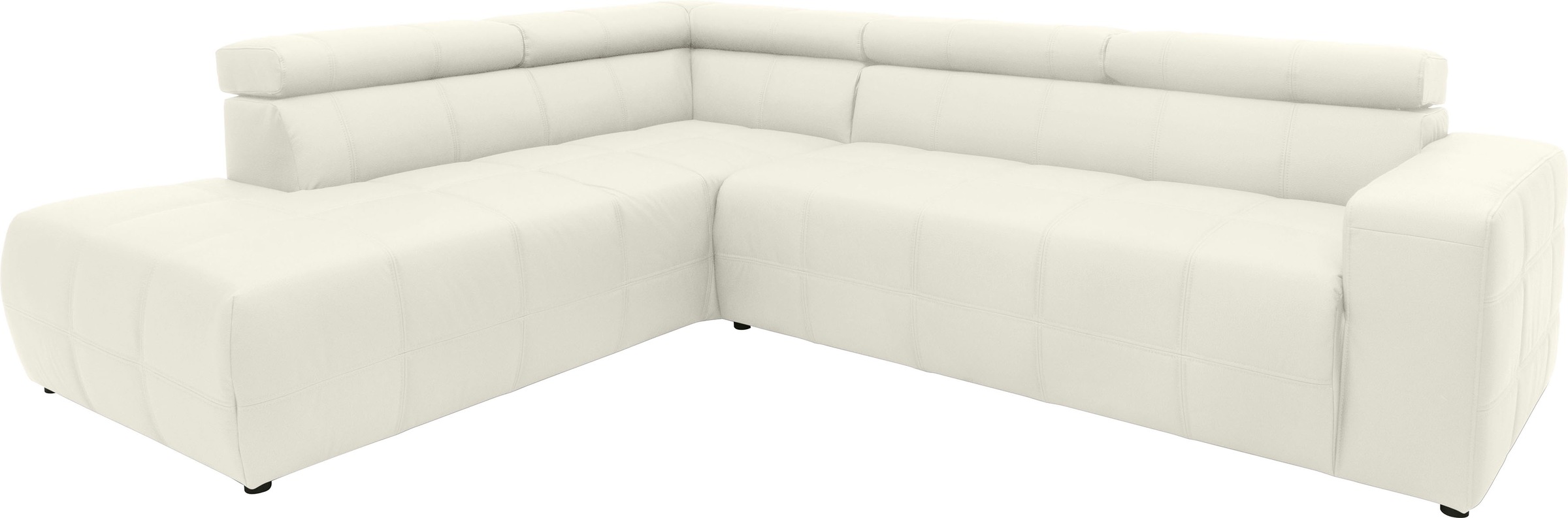 DOMO collection Ecksofa "Brandon L-Form, auch in Leder", inklusive Kopfteil günstig online kaufen