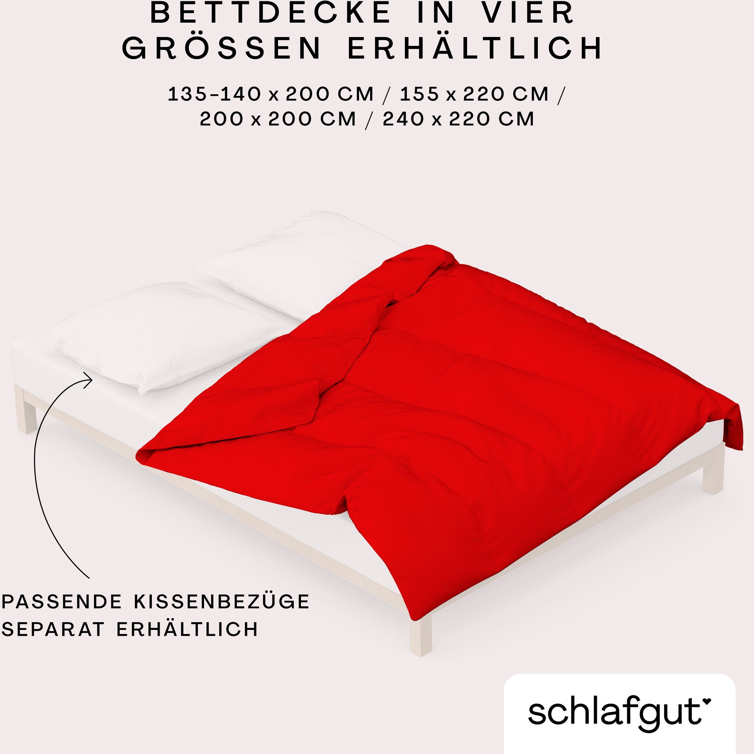Schlafgut Bettbezug »Knitted Jersey uni, aus Bio-Baumwolle mit Elasthan, Reißverschluss«, (1 St.), bügelfrei, Mix & Match Bettwäsche: passender Kissenbezug erhältlich