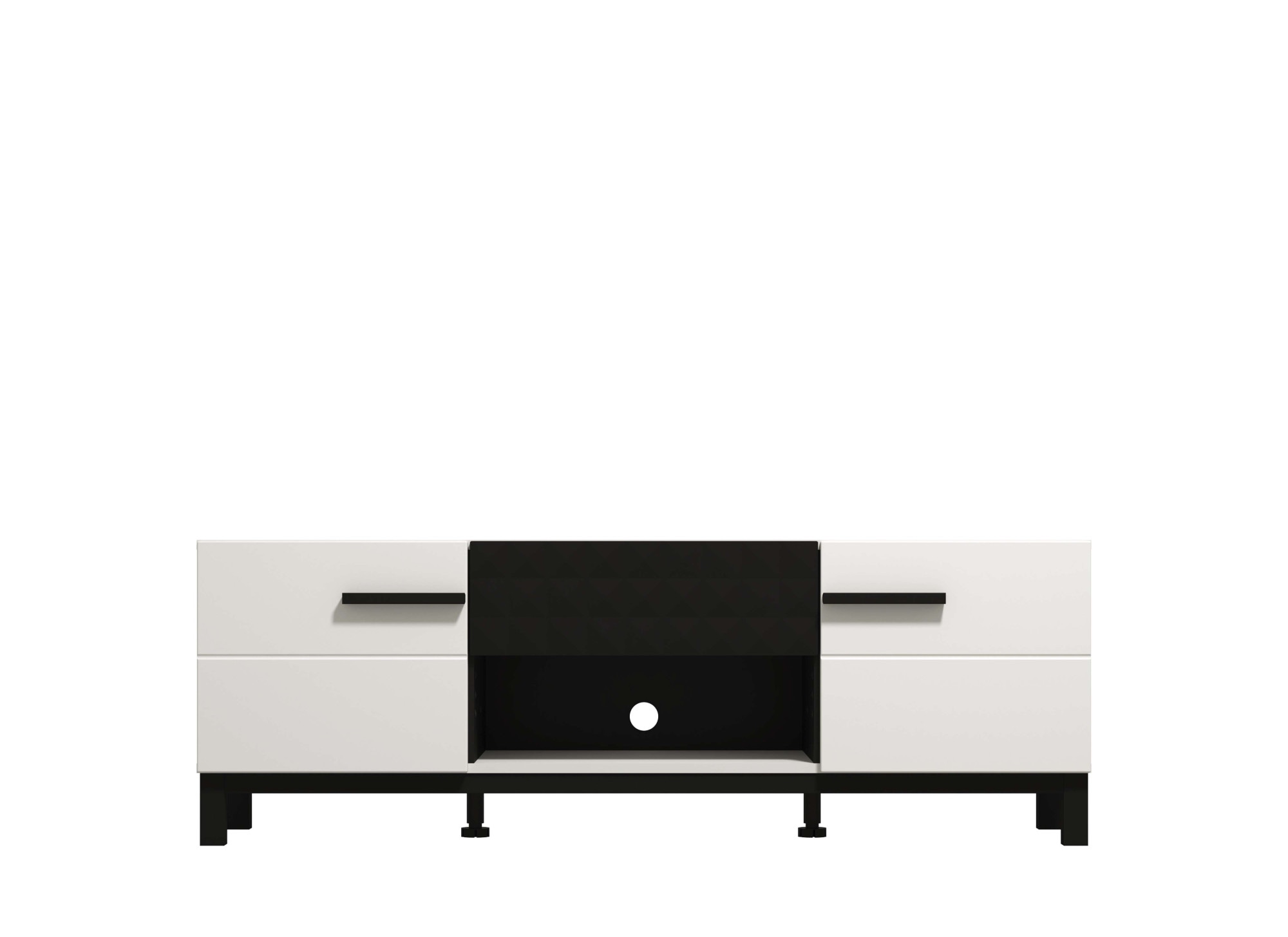 Home affaire Lowboard »Orleans, Breite 147,5 cm TV- Lowboard, TV-Schrank, TV-Ständer«, TV-Kommode, Modernes Design, mit Schublade in toller 3D-Optik