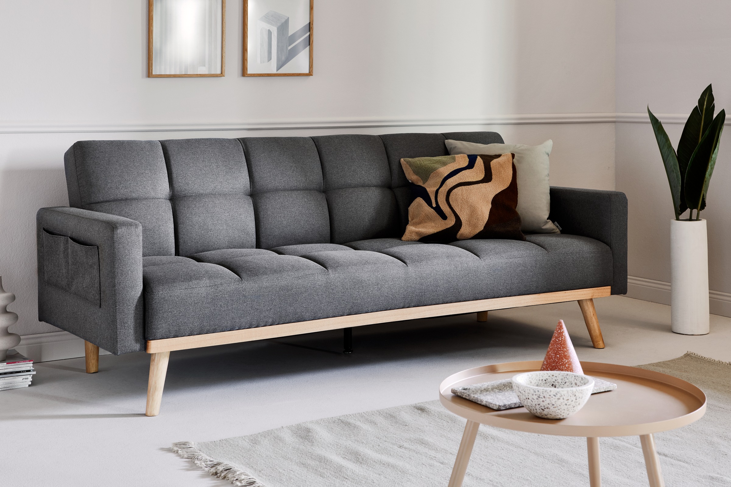 Jahnke Schlafsofa »CHILLAX BOX« mit Schlaffunktion, Seitentasche, Breite 214 cm