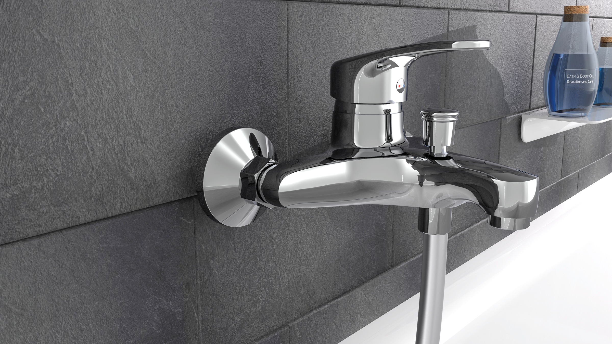 Schütte Wannenarmatur "Batoni" Mischbatterie Badewanne, Wasserhahn Bad, Wan günstig online kaufen