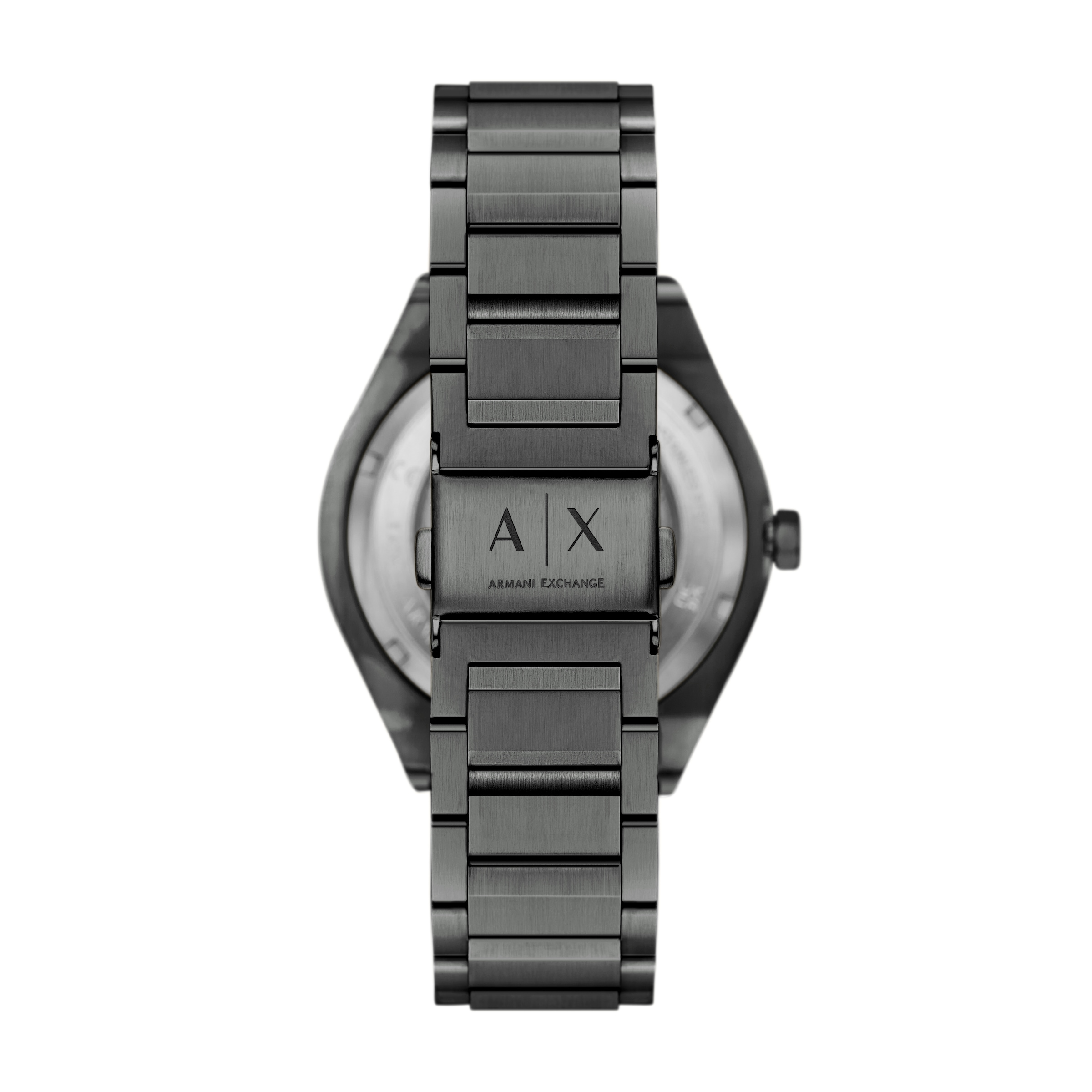 ARMANI EXCHANGE Automatikuhr Armbanduhr, Herrenuhr, Edelstahlarmband, analog, 12/24-Std.-Anzeige