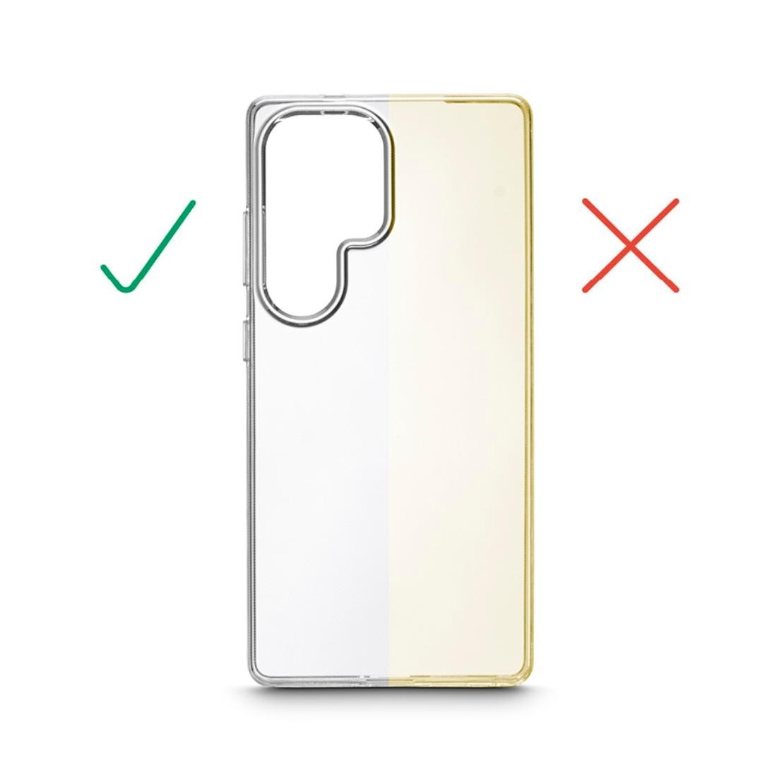 Hama Smartphone-Hülle »Handyhülle „Always Clear“ für Gal. S25 Ultra (kratzfest, o. Vergilben)«, ohne schnelles Vergilben