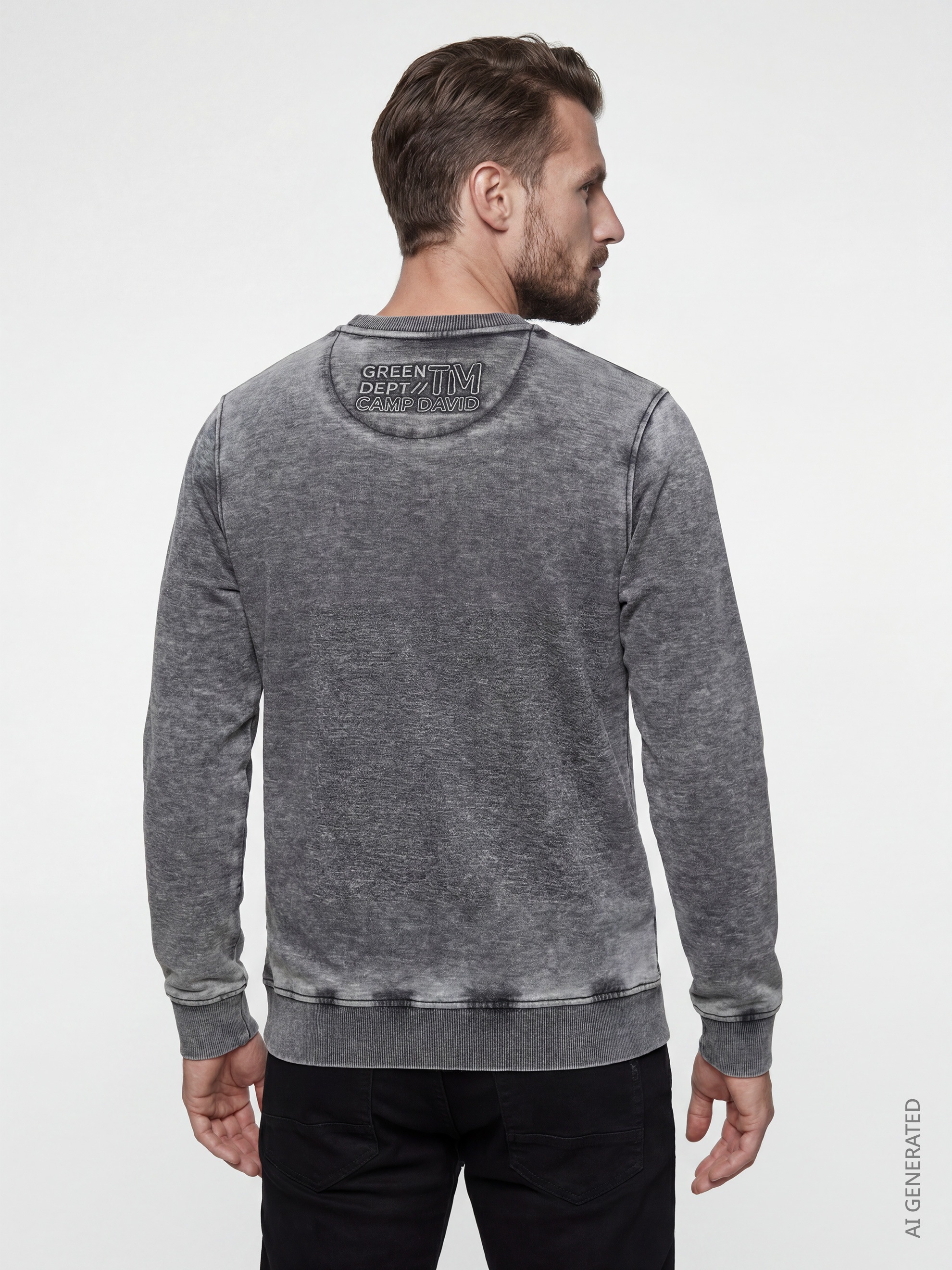 CAMP DAVID Sweater , mit Ausbrenner-Effekten
