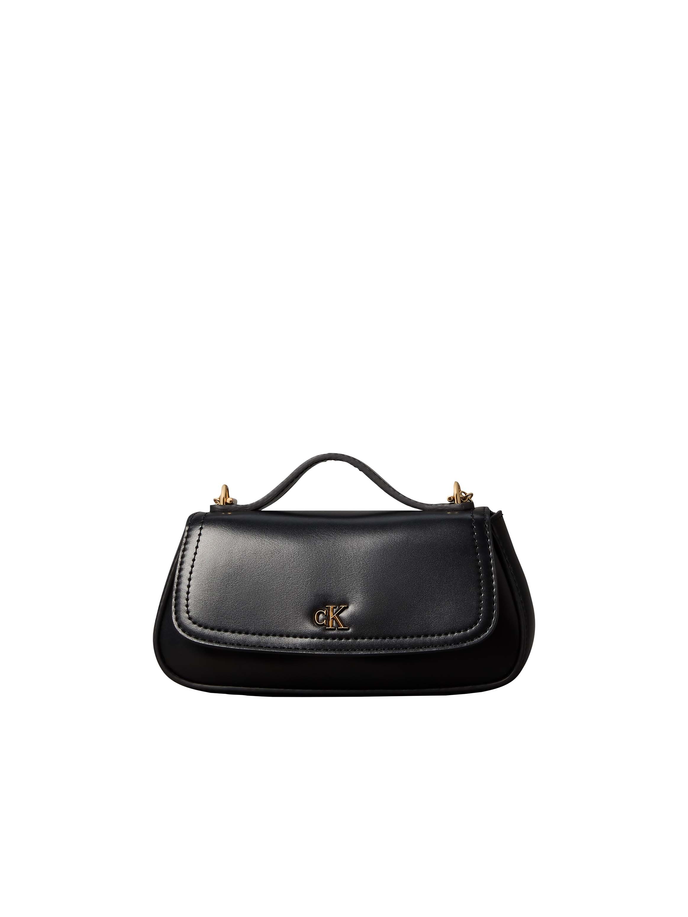 Calvin Klein Umhängetasche "CK TOP HANDLE CROSSBODY" Mini Bag, Umhängetasche, Henkeltasche mit CK-Logo