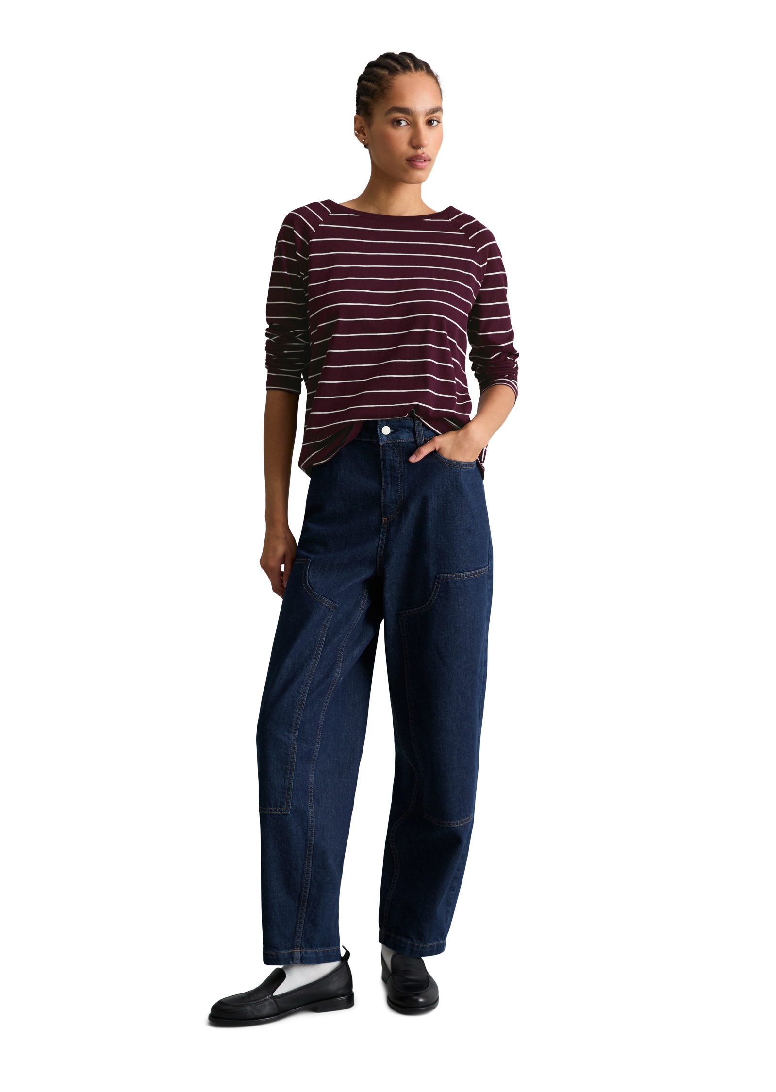 Marc O'Polo DENIM Langarmshirt »aus Loose Knit Jersey«
