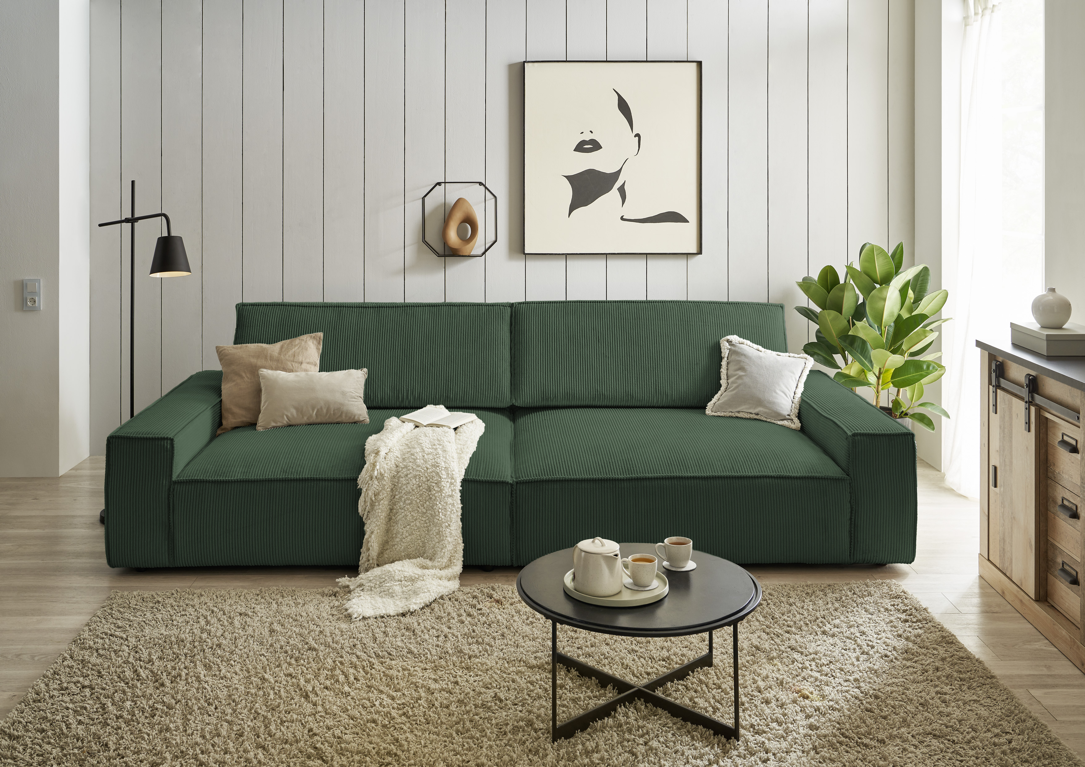 Home affaire Big-Sofa "NEU: SHERWOOD XXL, Big-Sofa (316cm), extra tiefe Sit günstig online kaufen