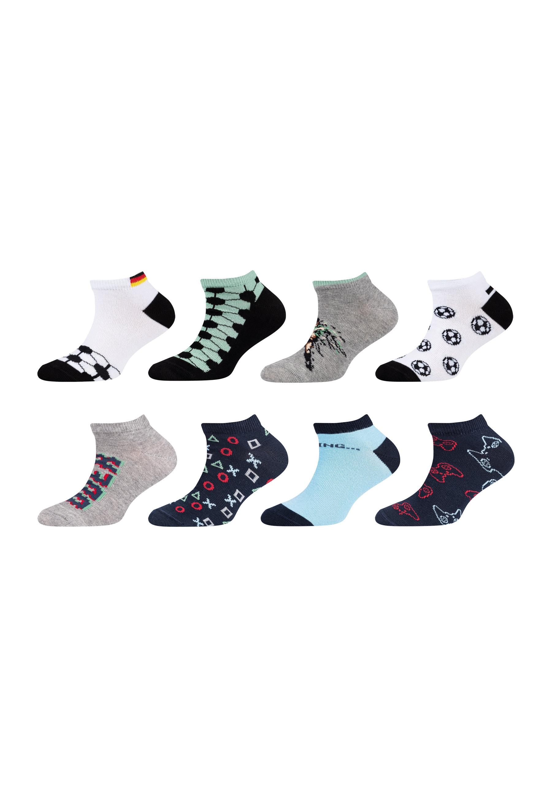 Camano Sneakersocken »Sneakersocken motiv 8er Pack«
