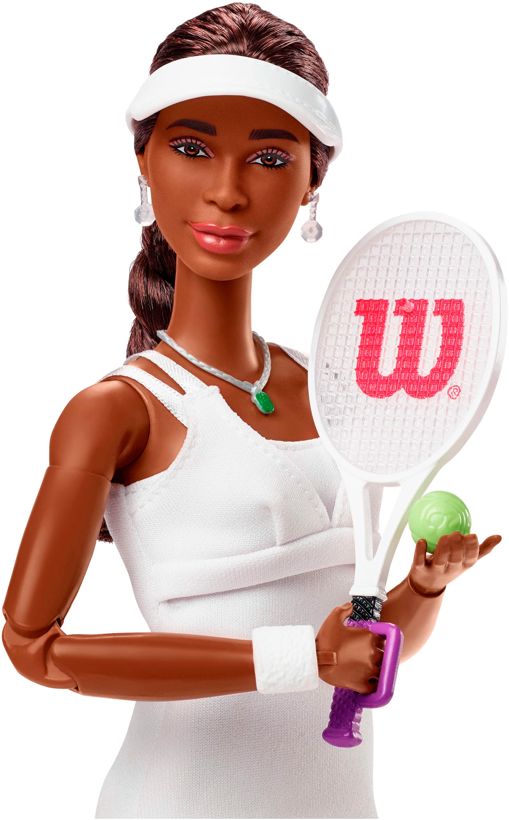 Barbie Anziehpuppe »Barbie Inspiring Women Series, Venus Williams«, mit charakteristischer Tennis-Uniform und Schläger