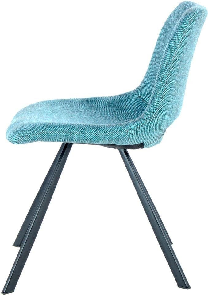 Kayoom Stuhl »Josephine 325 2er-Set , zeitloses Design, mit geometrischer Aussparung« (Set) 2 Stk.pflegeleicht, schlicht, weiche Polsterung für angenehmes Sitzgefühl