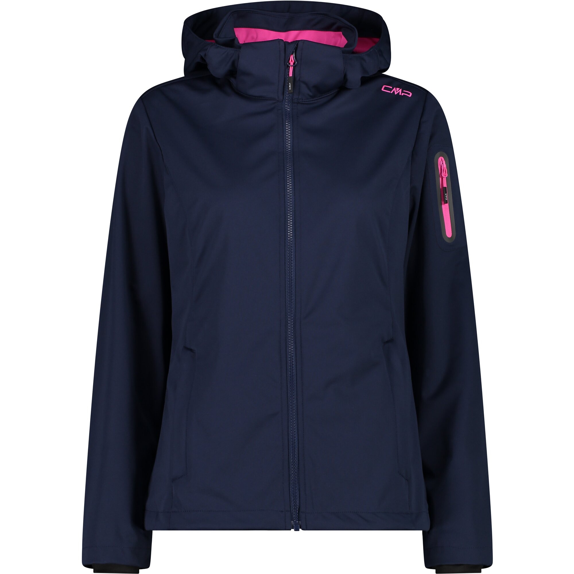 CMP Softshelljacke, mit Kapuze, Atmungsaktiv & Windabweisend & Wasserabweisend & Leichtes Material