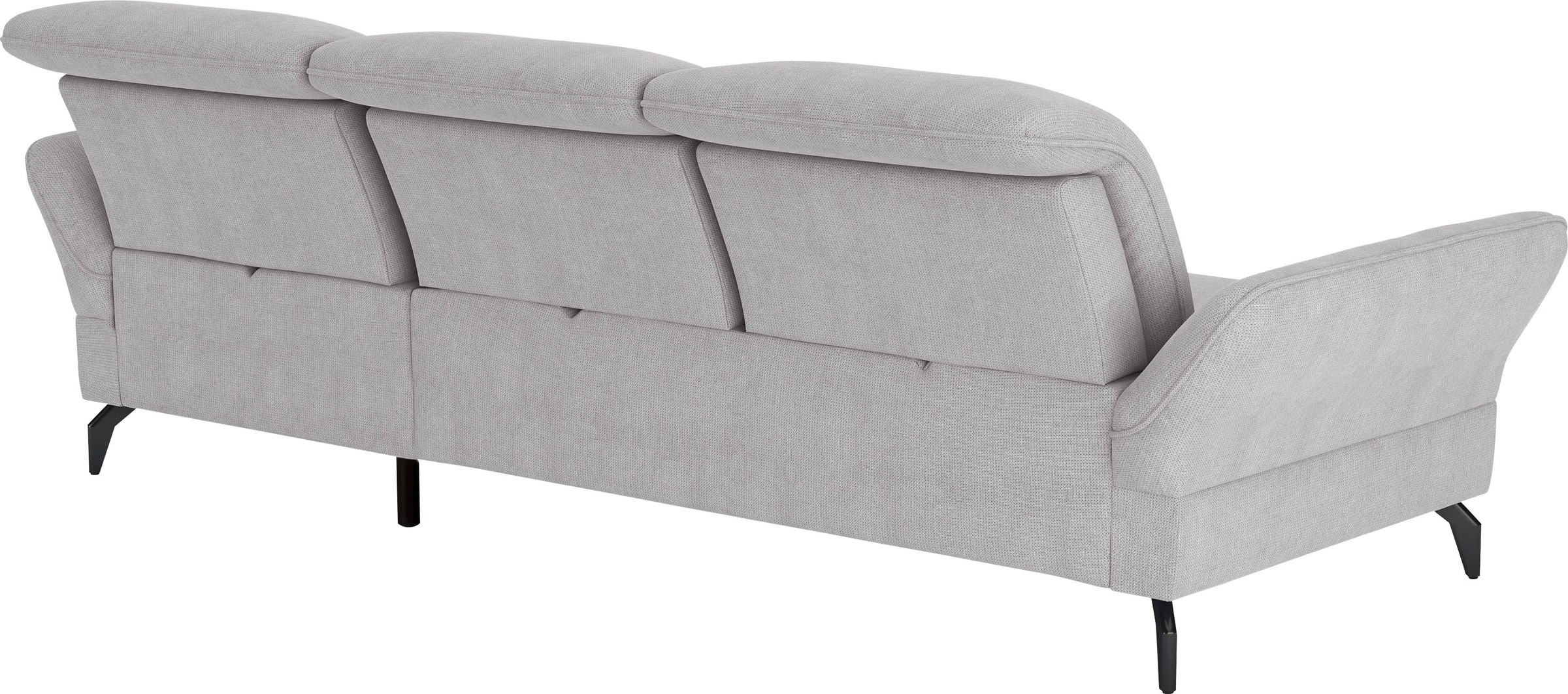 sit&more Ecksofa »Leandro L-Form«, Wahlweise mit Bett-, Kopfteil - und Armlehnfunktion, sowie Bettkasten