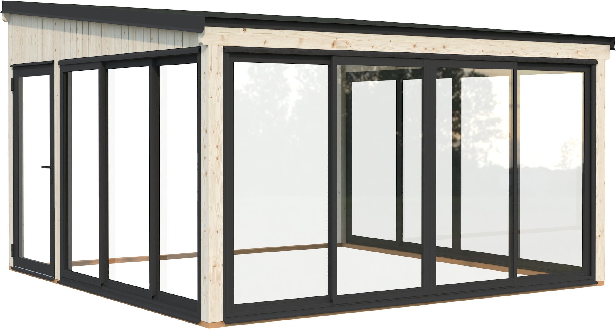 Palmako Holzpavillon »Lumi 16,6 m² Slide« BxTxH: 425x430x276 cm