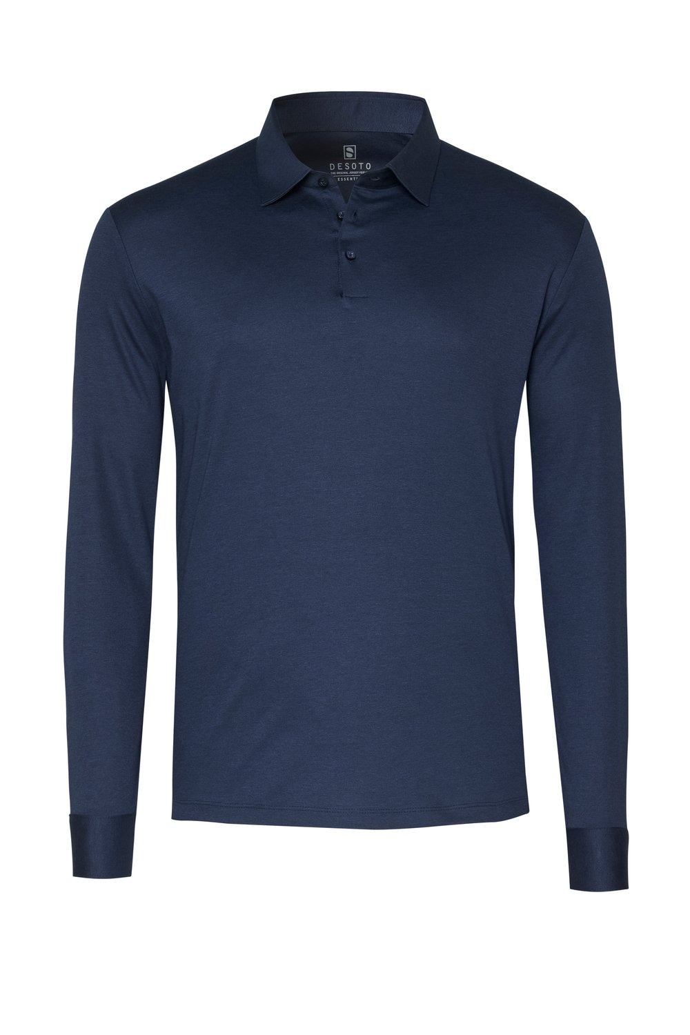 DESOTO Langarm-Poloshirt »Essential Polo Kent 1/1«, Mit Rundhalsausschnitt