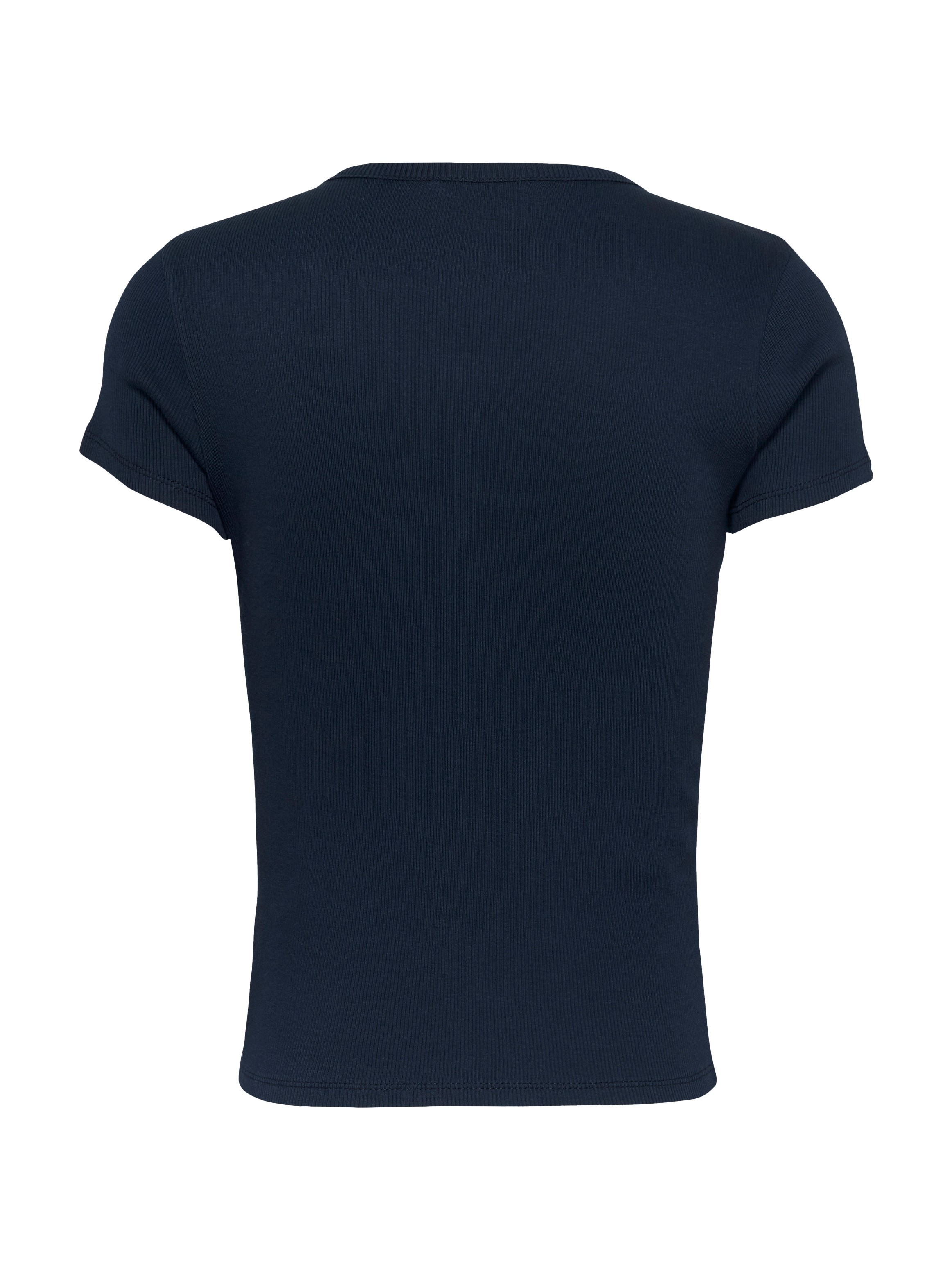 Tommy Jeans T-Shirt »TJW SLIM BUTTON RIB C-NECK SS«, mit Knöpfen