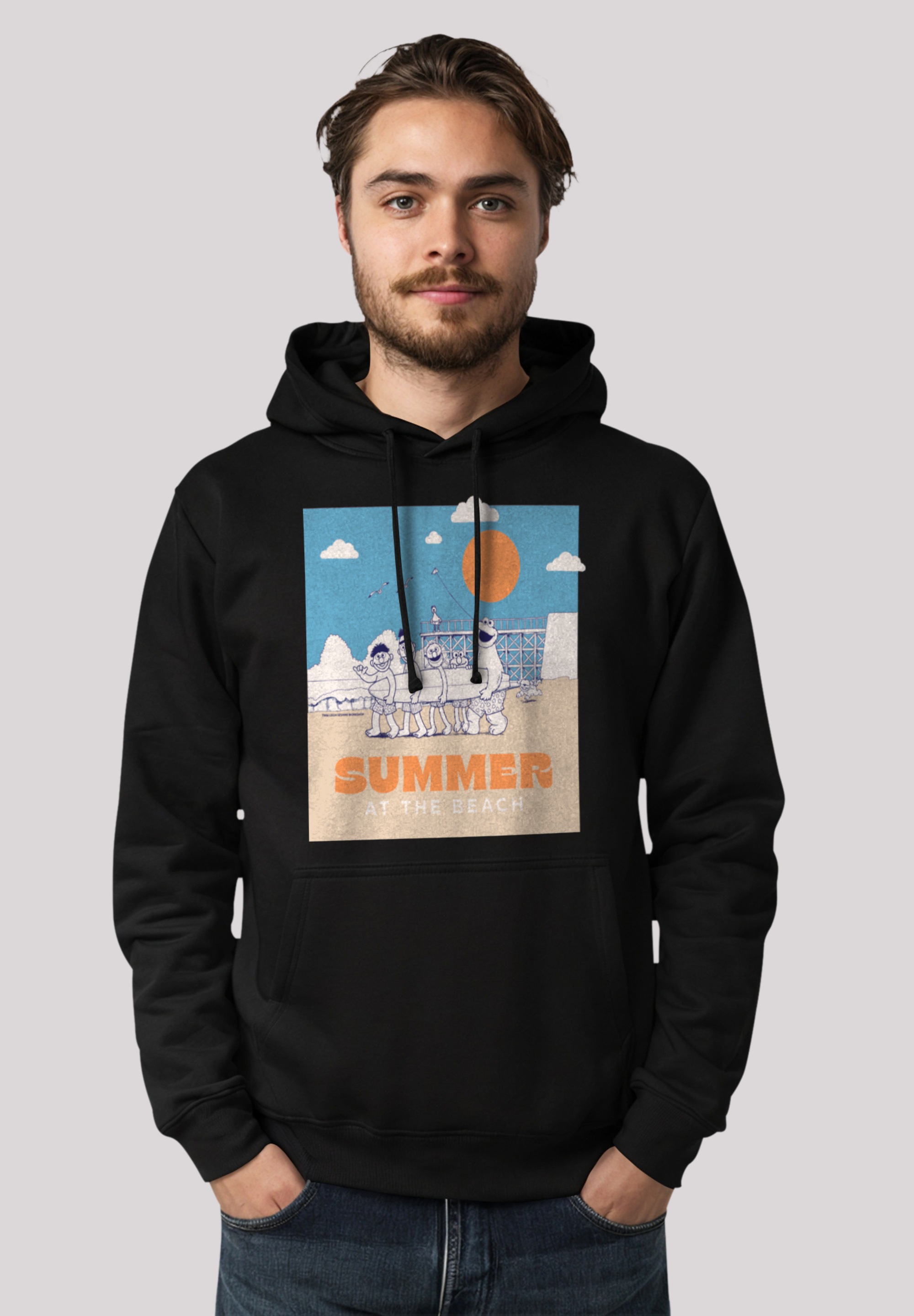 F4NT4STIC Kapuzenpullover "Sesamstraße Summer at the Beach", Premium Qualit günstig online kaufen