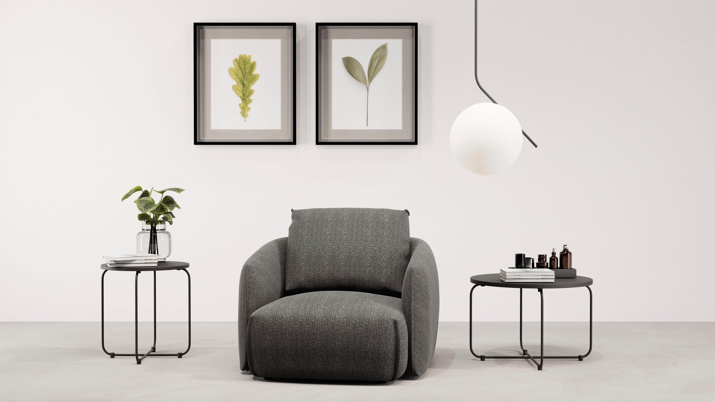 TRENDMANUFAKTUR Sessel "Shawn, Loungesessel, Designsessel, elegant geschwun günstig online kaufen