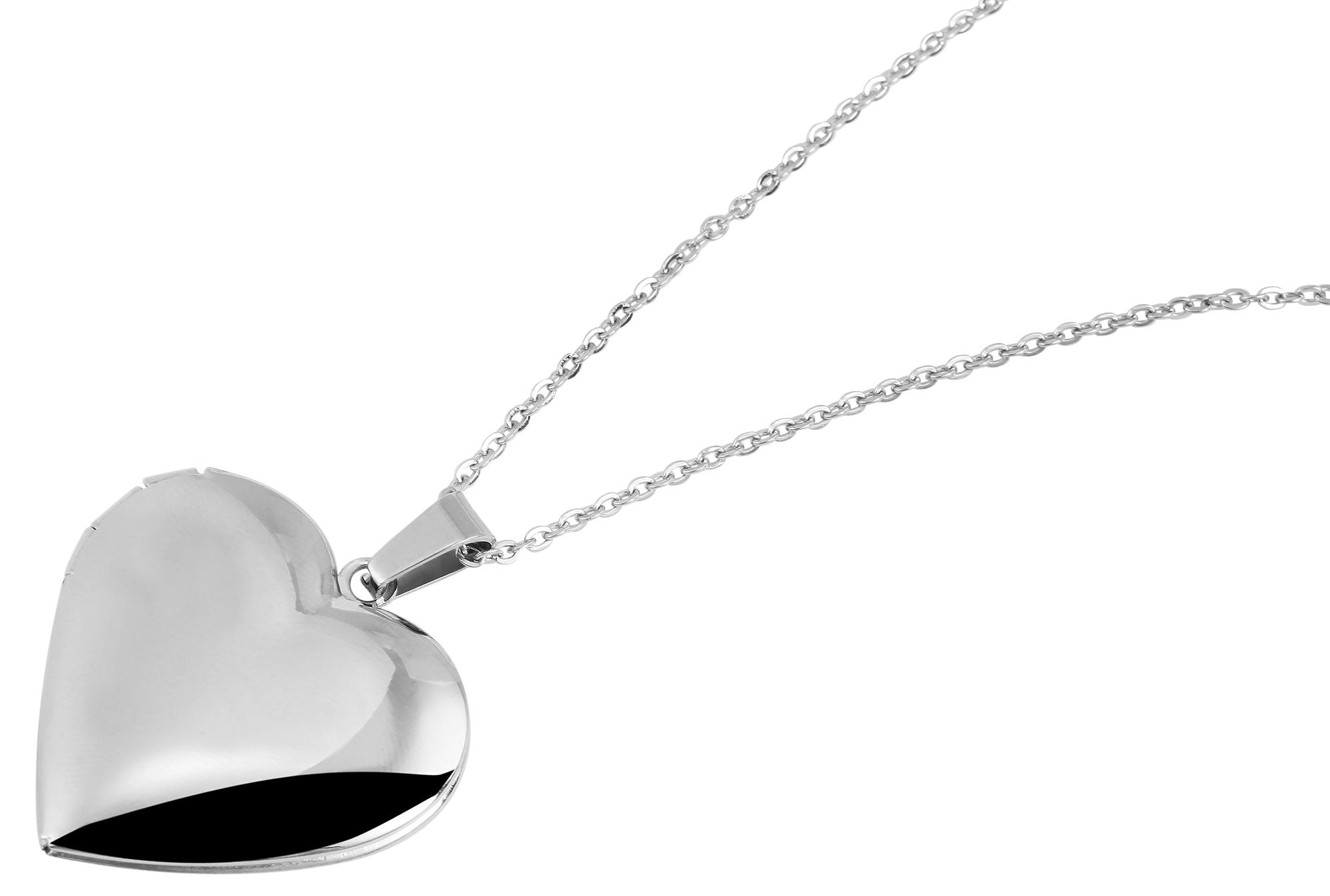 Adelia´s Kette ohne Anhänger »Damen Halskette – Medaillon aus Edelstahl 43+5« Zum Verschenken an Menschen, die Ihnen am Herzen liegen