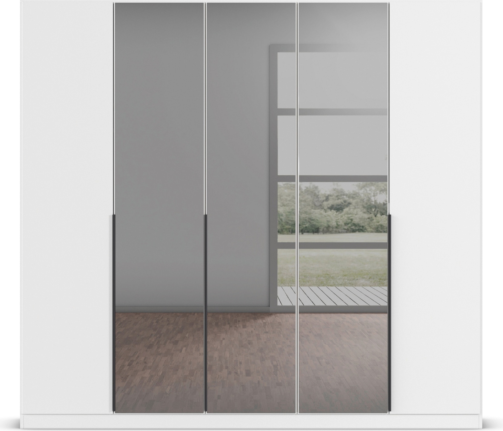 INOSIGN BY RAUCH Drehtürenschrank »Ferris Schrank Breite 2,10m BESTSELLER Schlafzimmerschrank«, Kleiderschrank mit Spiegel in den Ausführungen BASIC/CLASSIC/PREMIUM