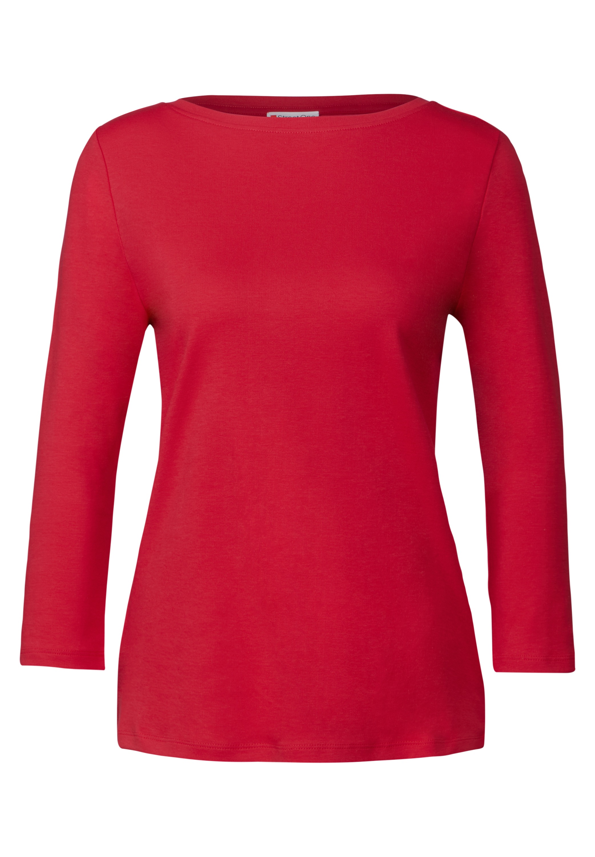 STREET ONE 3/4-Arm-Shirt, mit U-Boot-Ausschnitt