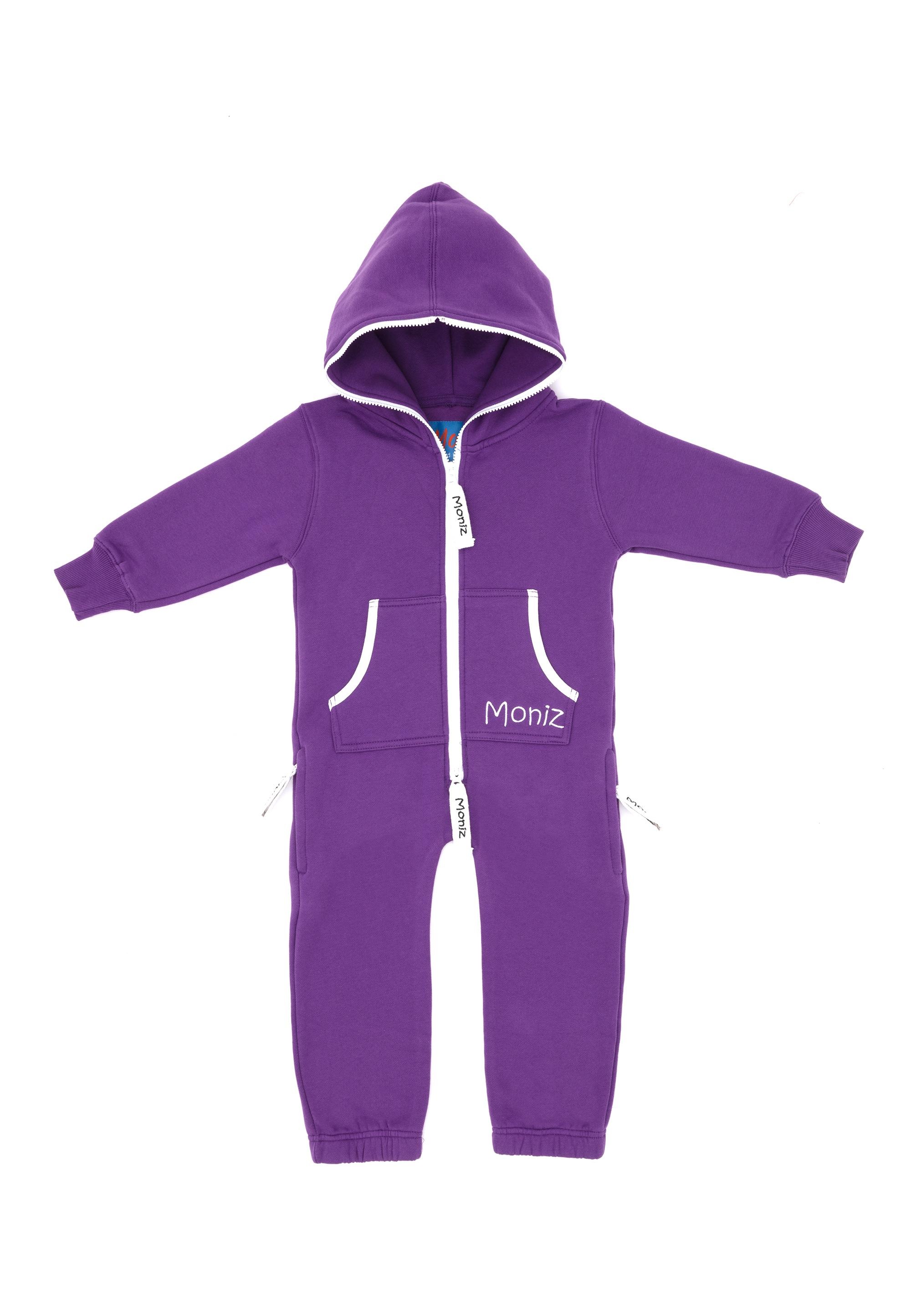 MONIZ Jungen Jumpsuit, Gr. 104, lila, 80% Baumwolle, 20% Polyester, Overalls, aus kuschelig weichem Material