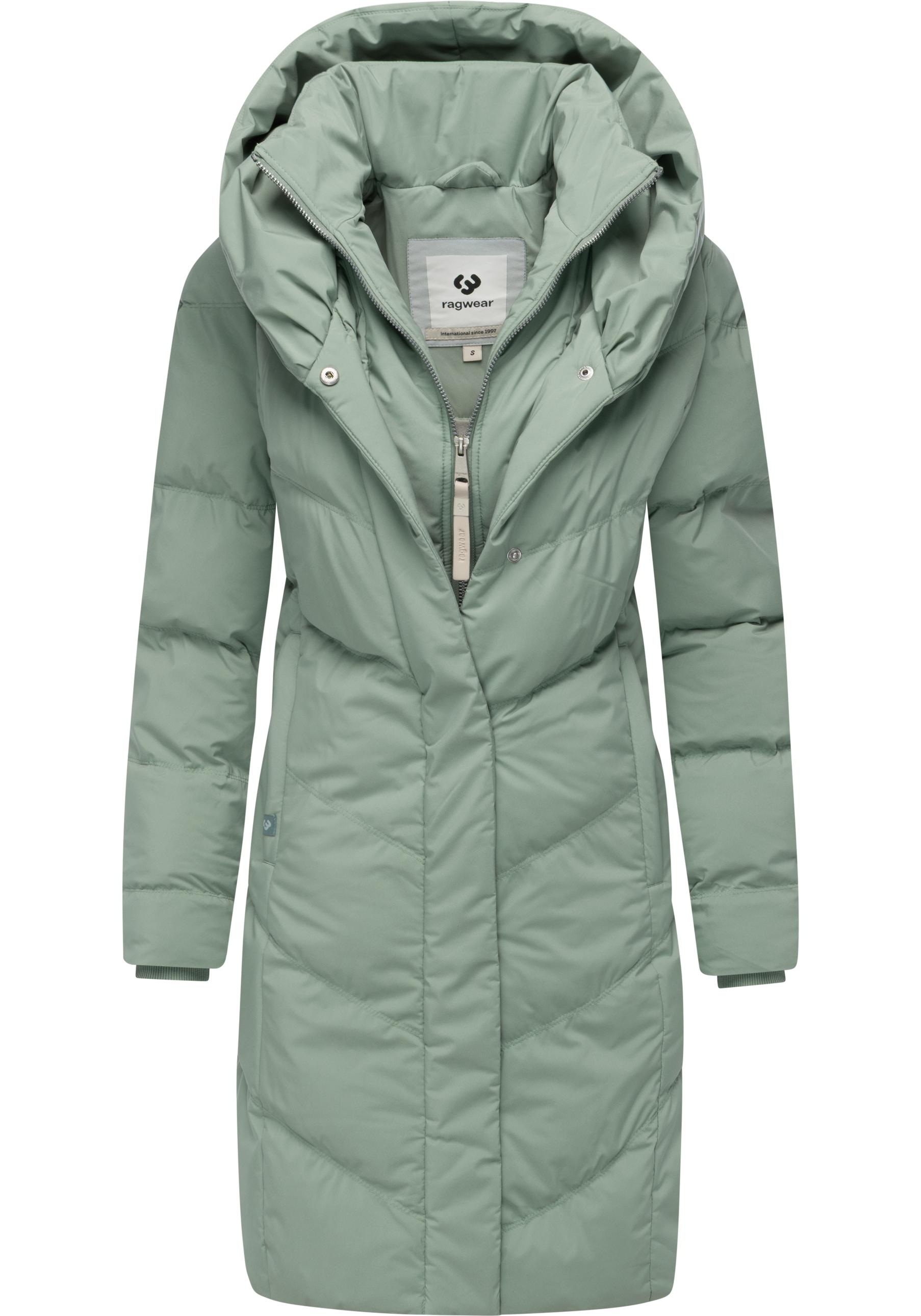 Ragwear Steppmantel »Natalka Soft YOUMODO«, Warmer Wintermantel mit hohem Kragen und Kapuze