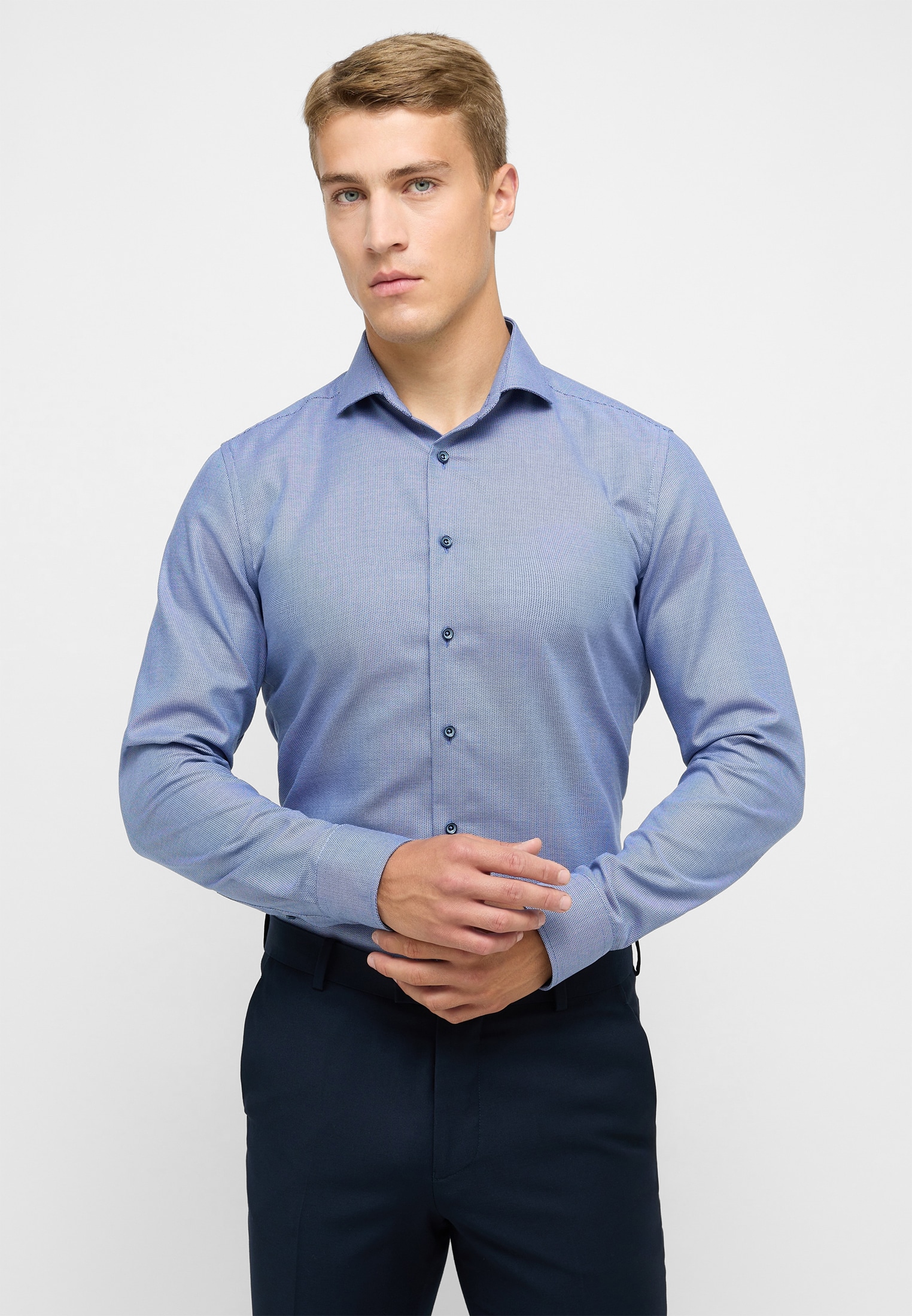 Eterna Langarmhemd "SLIM FIT" NON IRON (bügelfrei) günstig online kaufen