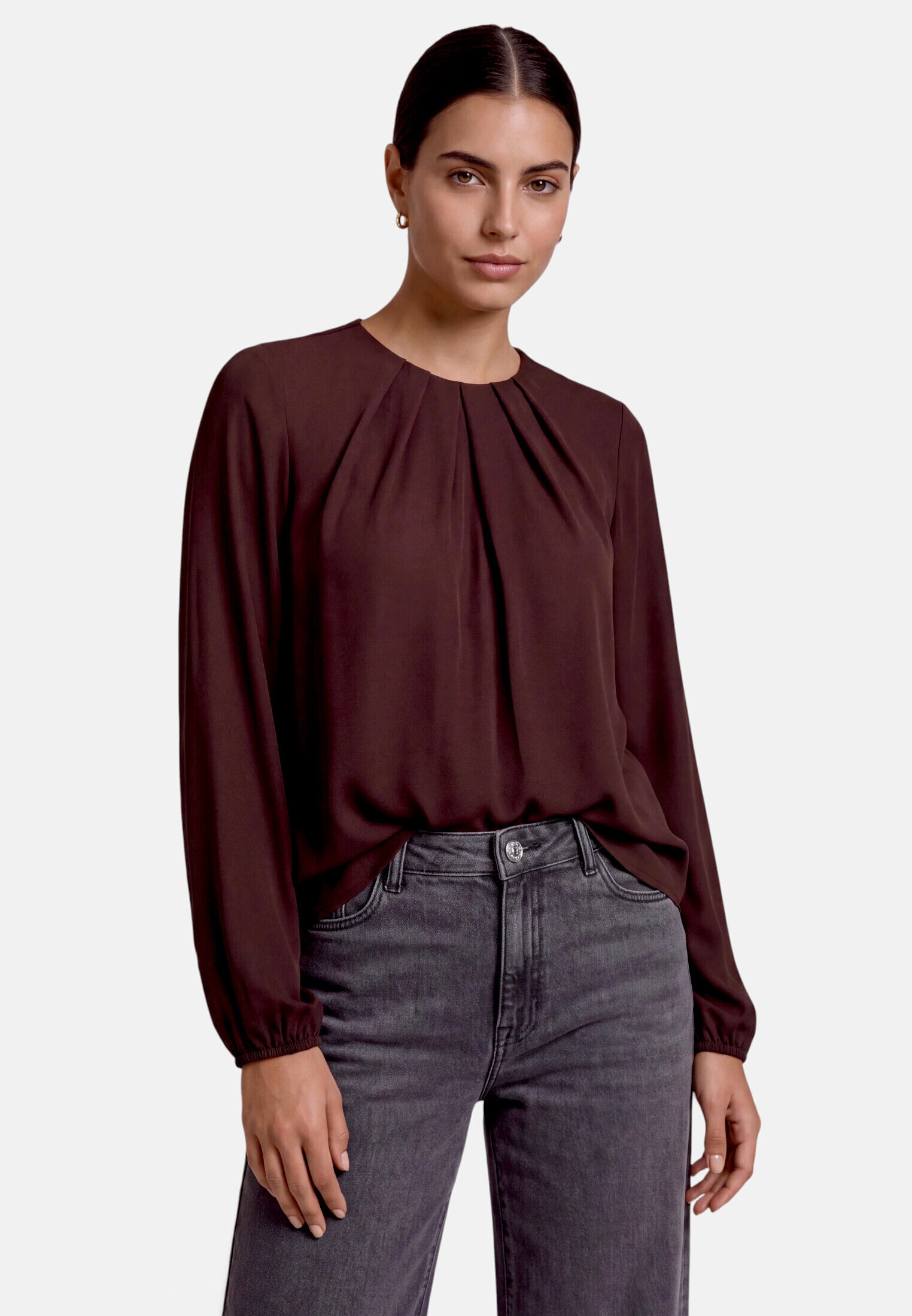 Zero Klassische Bluse »Damen unifarben«
