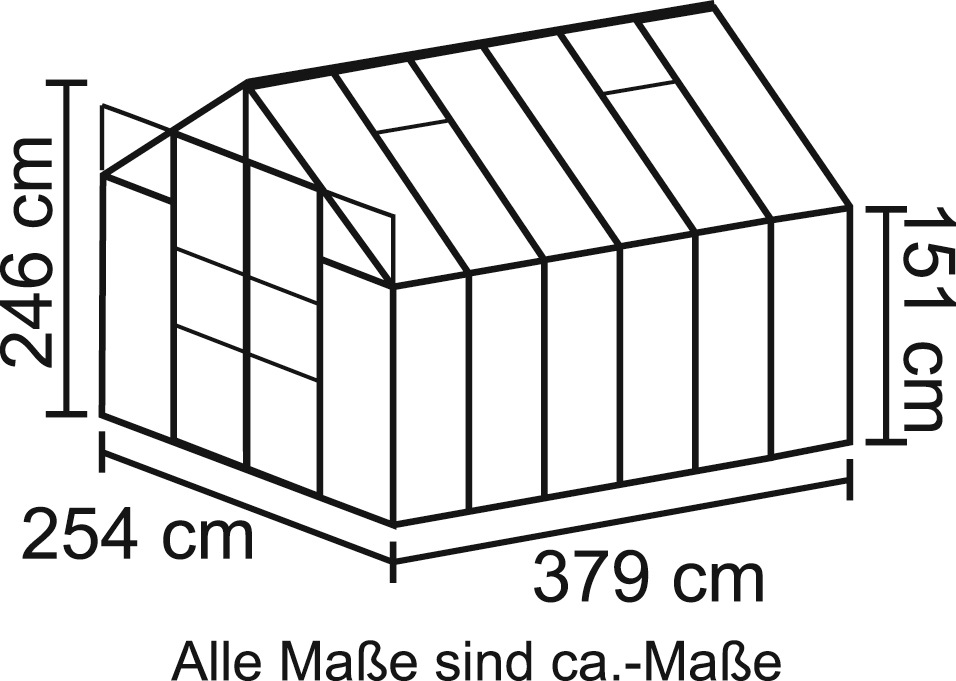 Vitavia Gewächshaus "Uranus 9900" mit Bewässerungskit günstig online kaufen