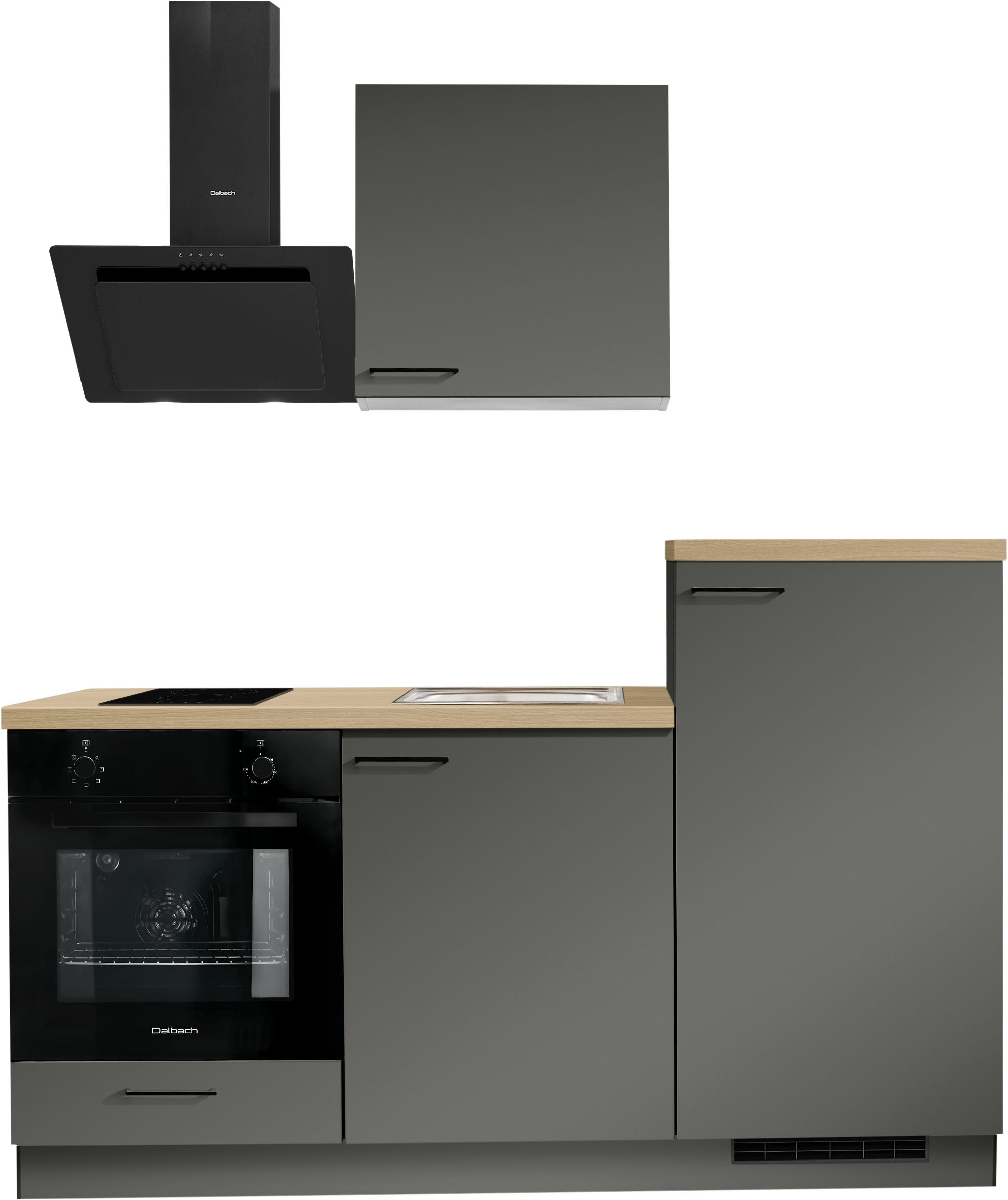 KOCHSTATION "KS-Solmera" Breite 180cm, vormontiert, wahlweise mit E-Geräten