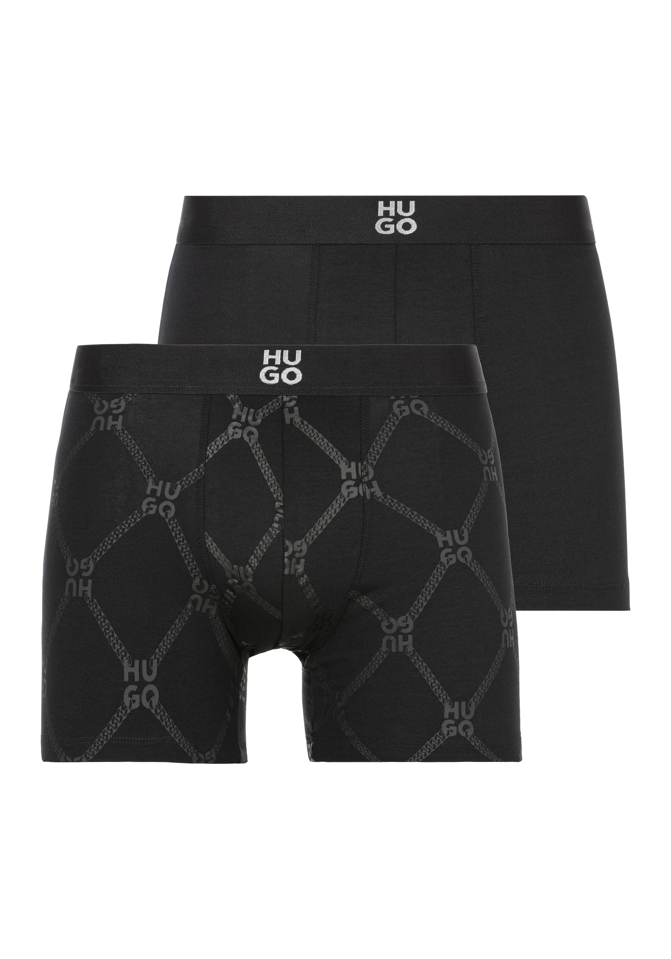 HUGO Underwear Trunk, (Set, 2), mit elastischem Bund