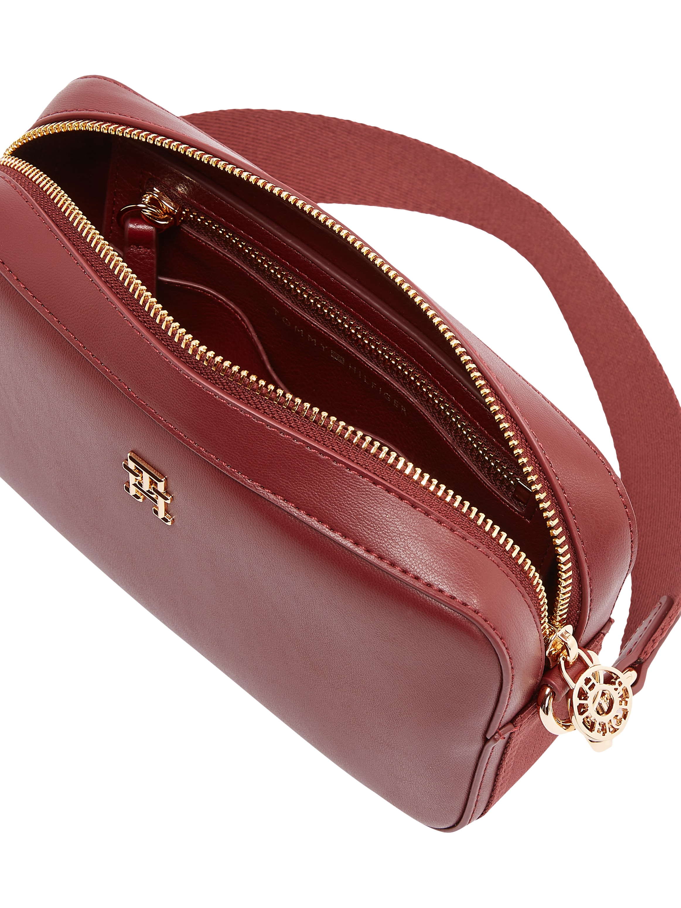 Tommy Hilfiger Umhängetasche »TH DISTINCT CAMERA BAG«, Damen Schultertasche, Henkeltasche mit TH-Schmuckelement