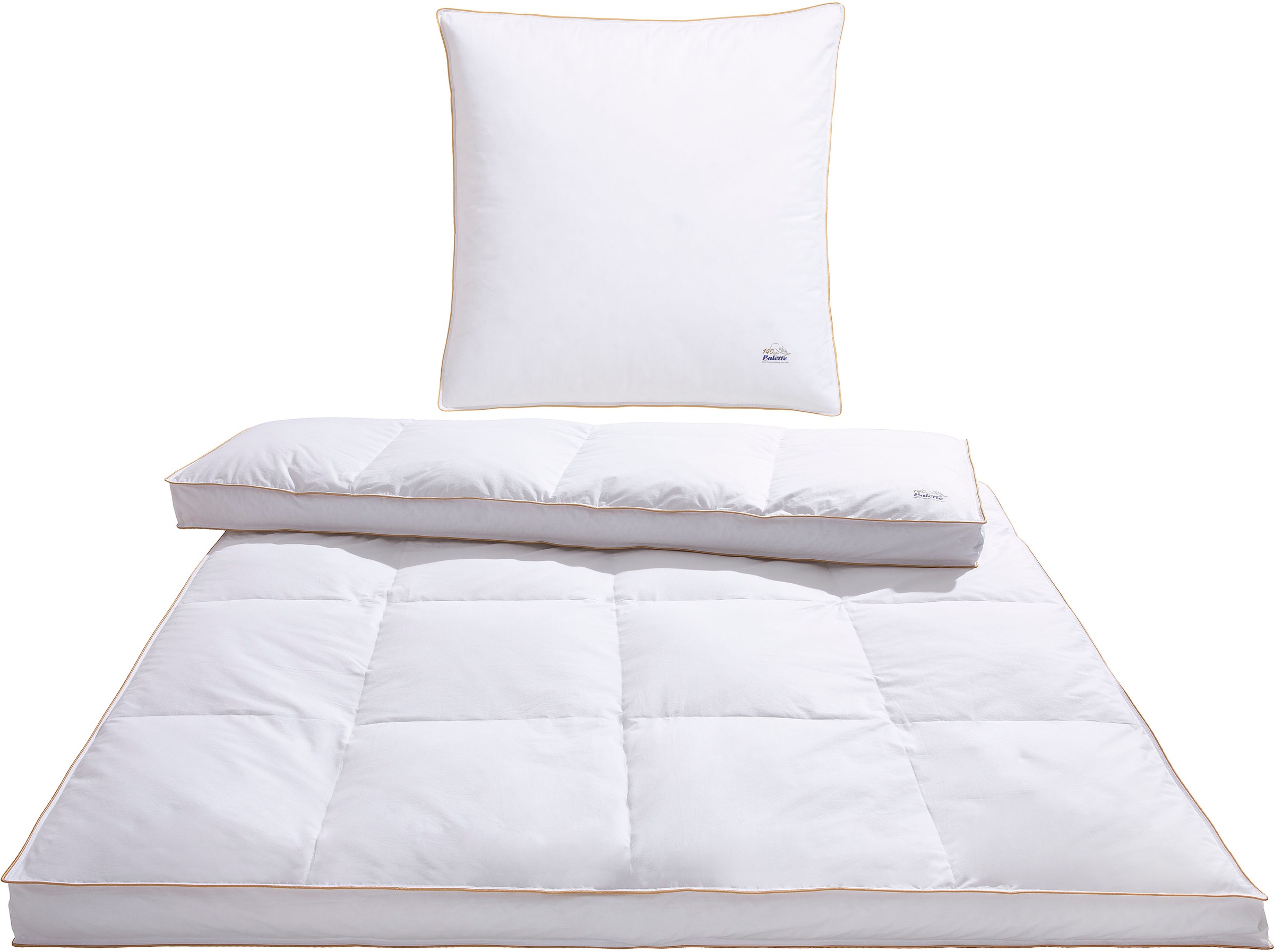 Balette Daunenbettdecke + Kopfkissen "140 Jahre Balette, in 5 Wärmeklassen, günstig online kaufen