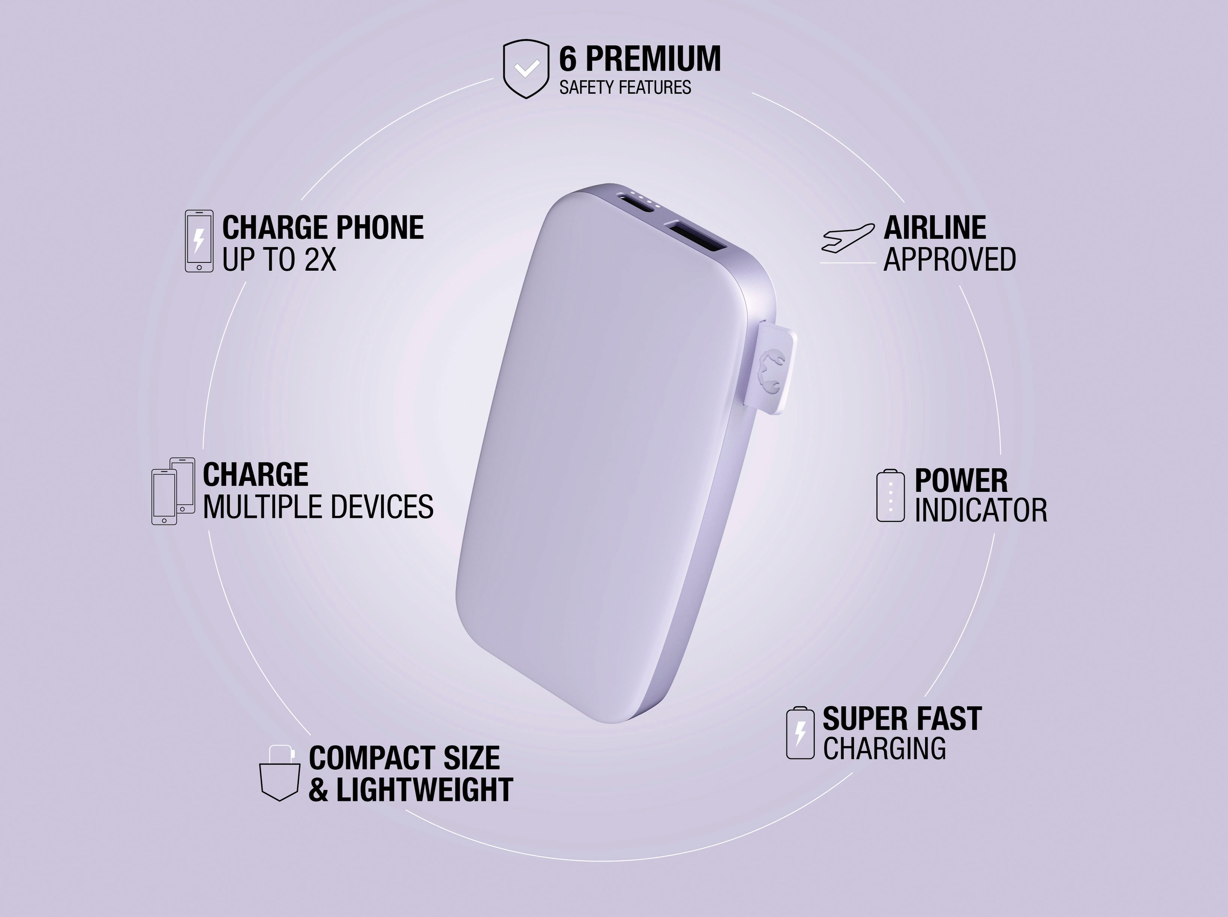 Fresh´n Rebel Powerbank »Power Pack 6000mAh mit USB-C, Fast Charge«, 5 V