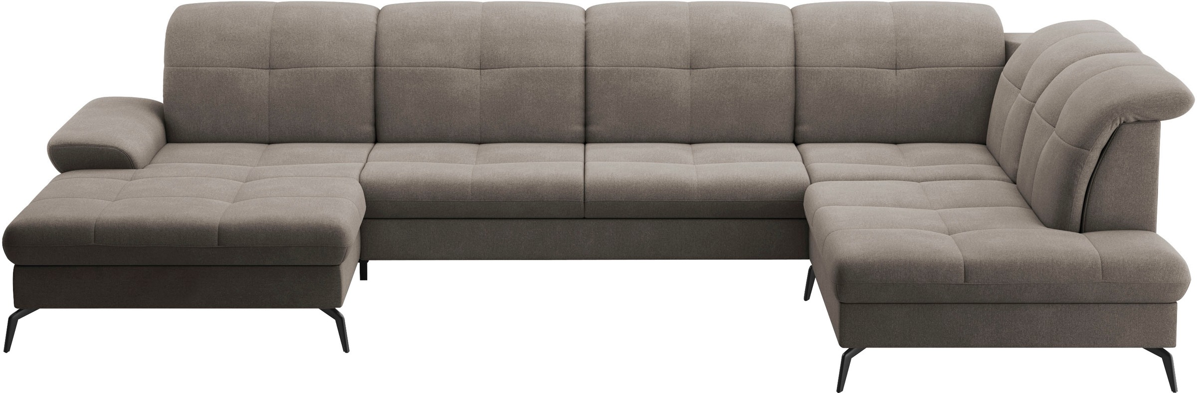 sit&more Wohnlandschaft "Amica, U-Form, inkl. Sitztiefenverstellung und Arm günstig online kaufen